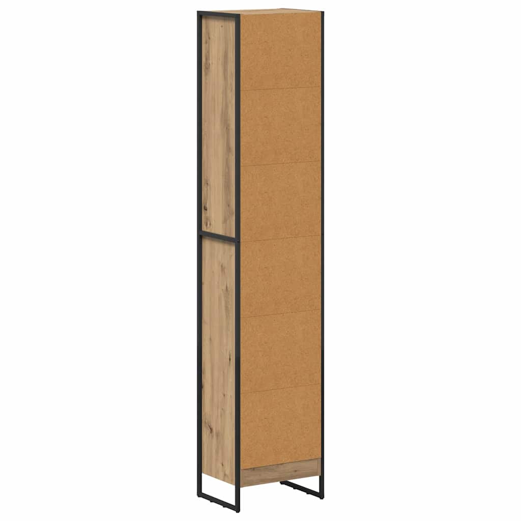 Book Cabinet Artisian Oak 40 x 30 x 189.5 cm Engineered Wood