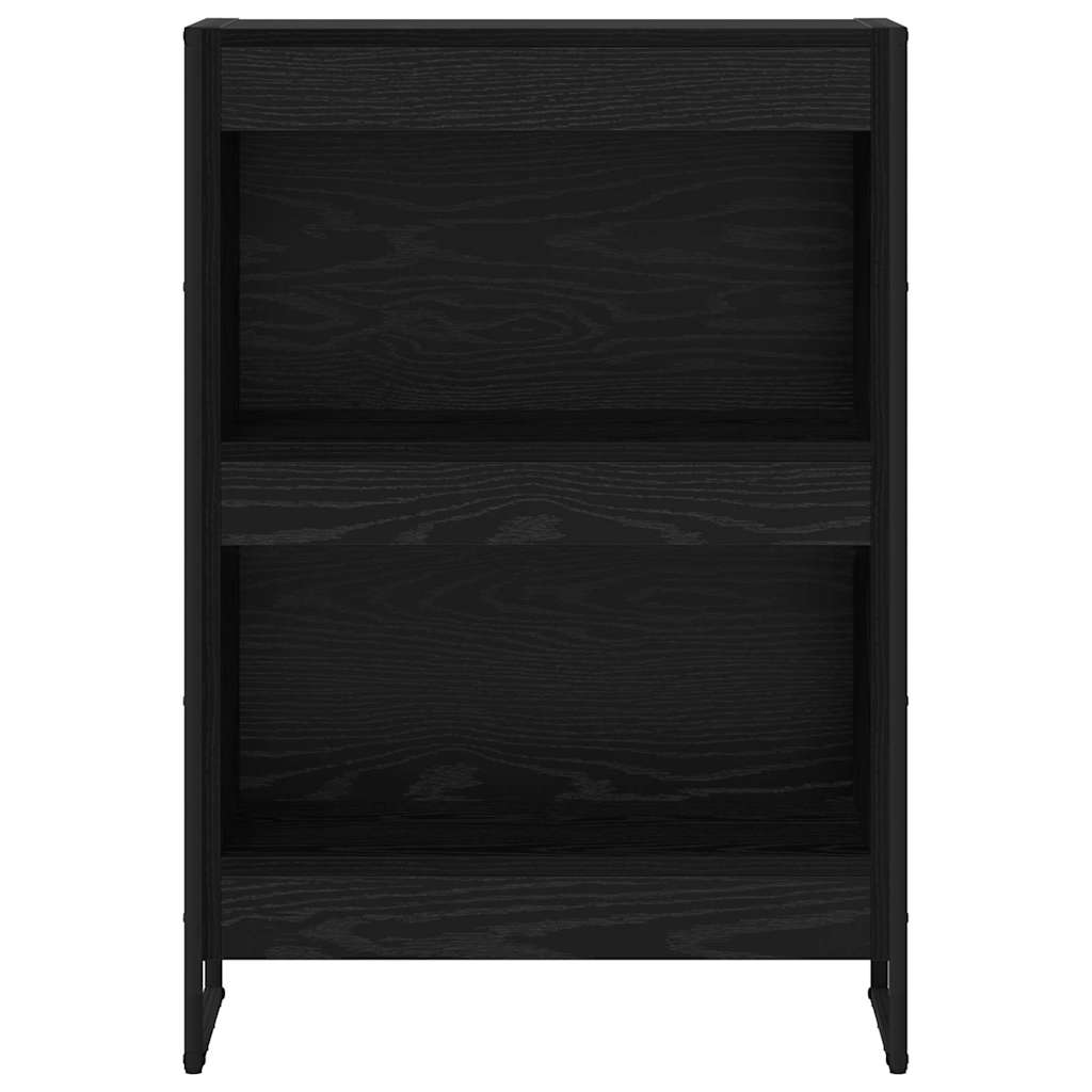 Book Cabinet Black Oak 60 x 30 x 86.5 cm Engineered Wood