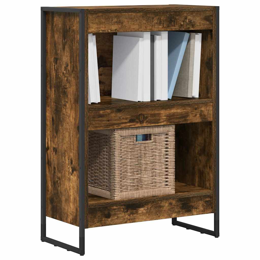 Book Cabinet Smoke Oak 60 x 30 x 86.5 cm Engineered Wood