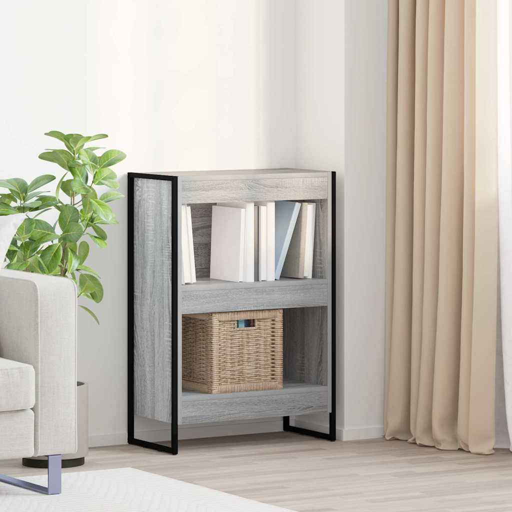 Book Cabinet Grey Sonoma 60 x 30 x 86.5 cm Engineered Wood