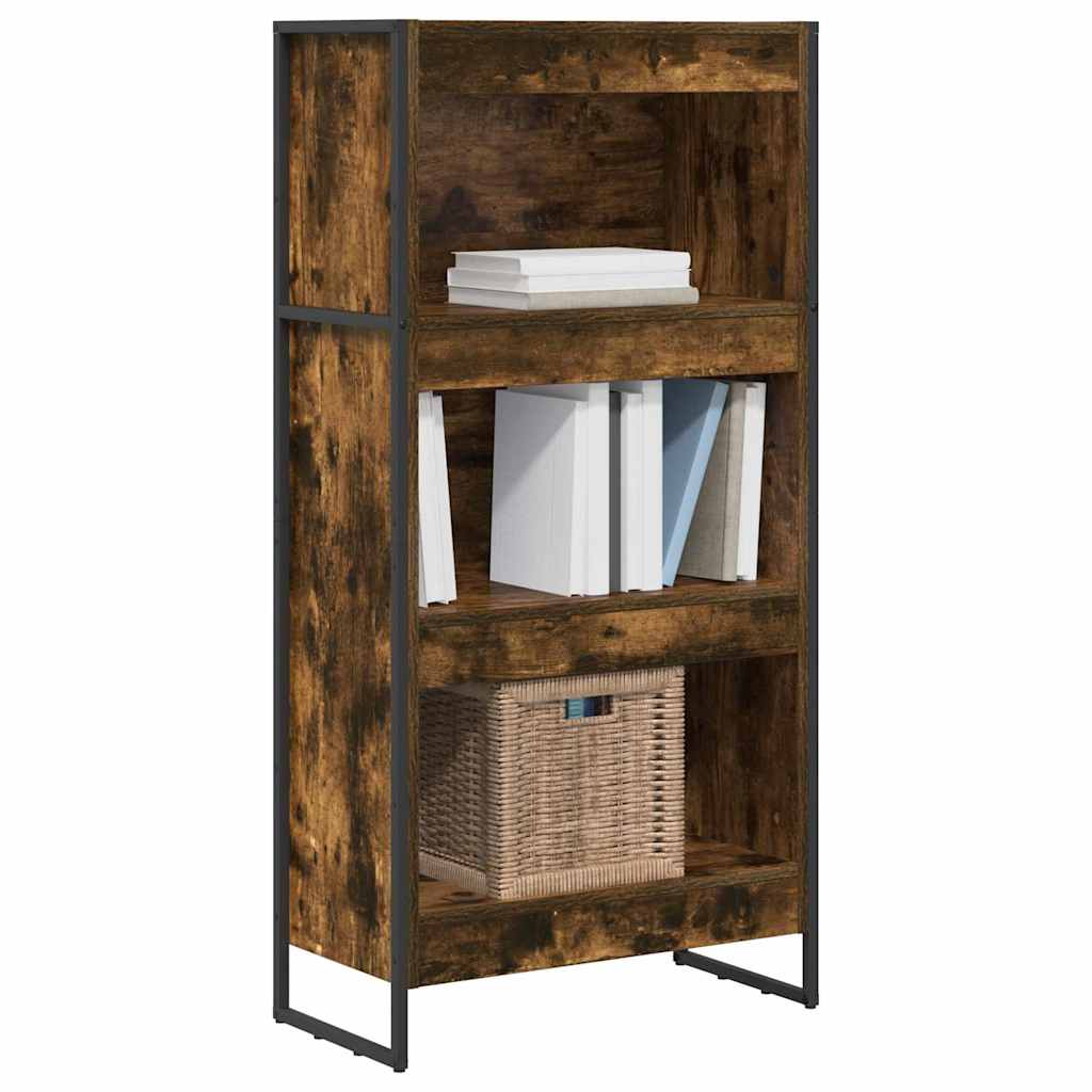 Book Cabinet Smoke Oak 60 x 30 x 121 cm Engineered Wood