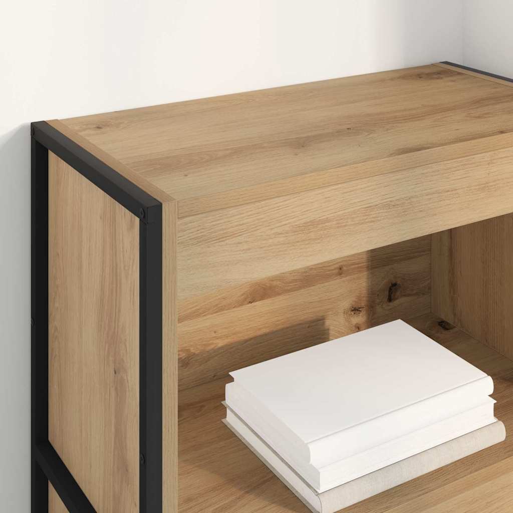 Book Cabinet Artisian Oak 60 x 30 x 121 cm Engineered Wood