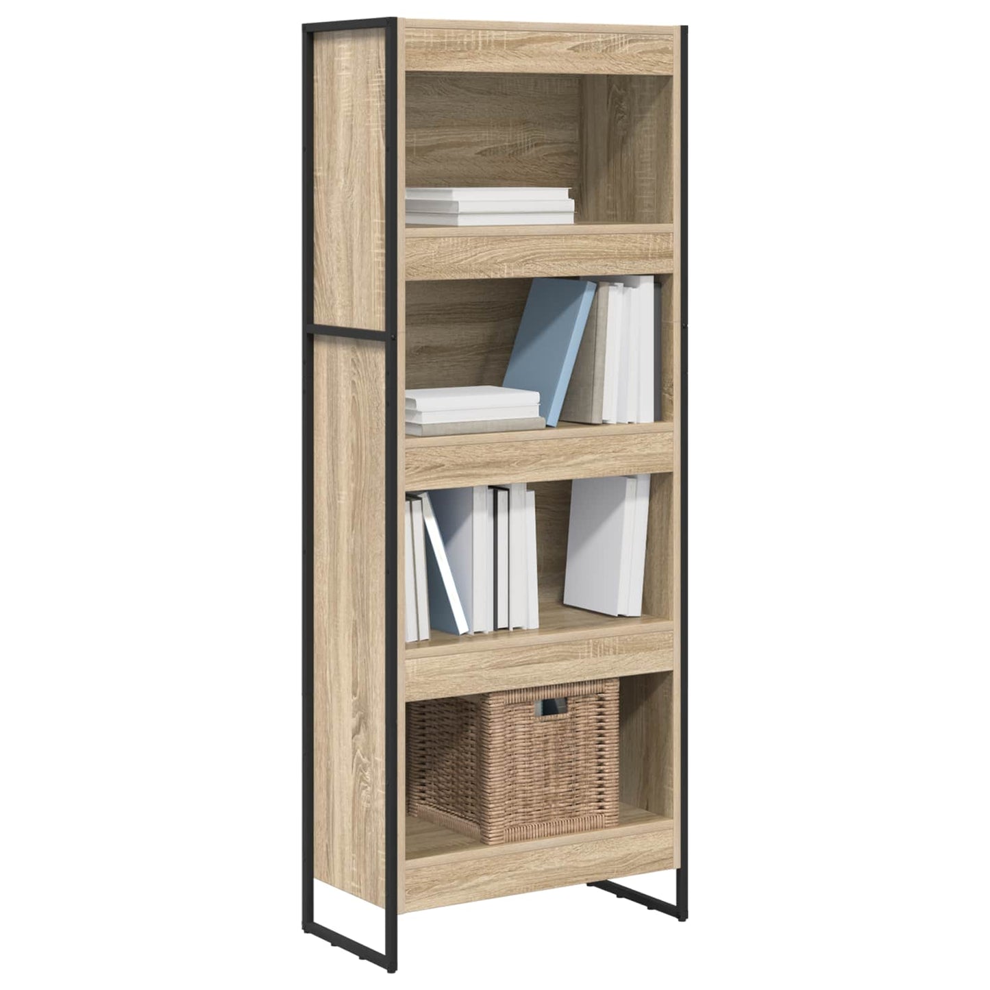 Book Cabinet Sonoma 60 x 30 x 155 cm Engineered Wood