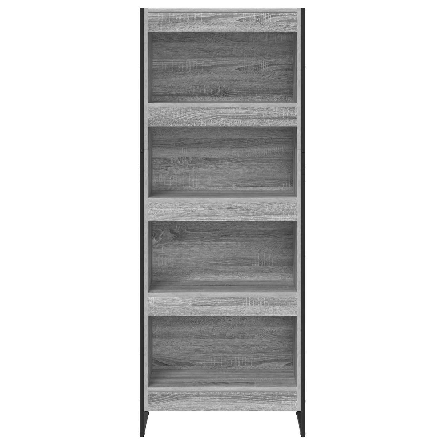 Book Cabinet Grey Sonoma 60 x 30 x 155 cm Engineered Wood