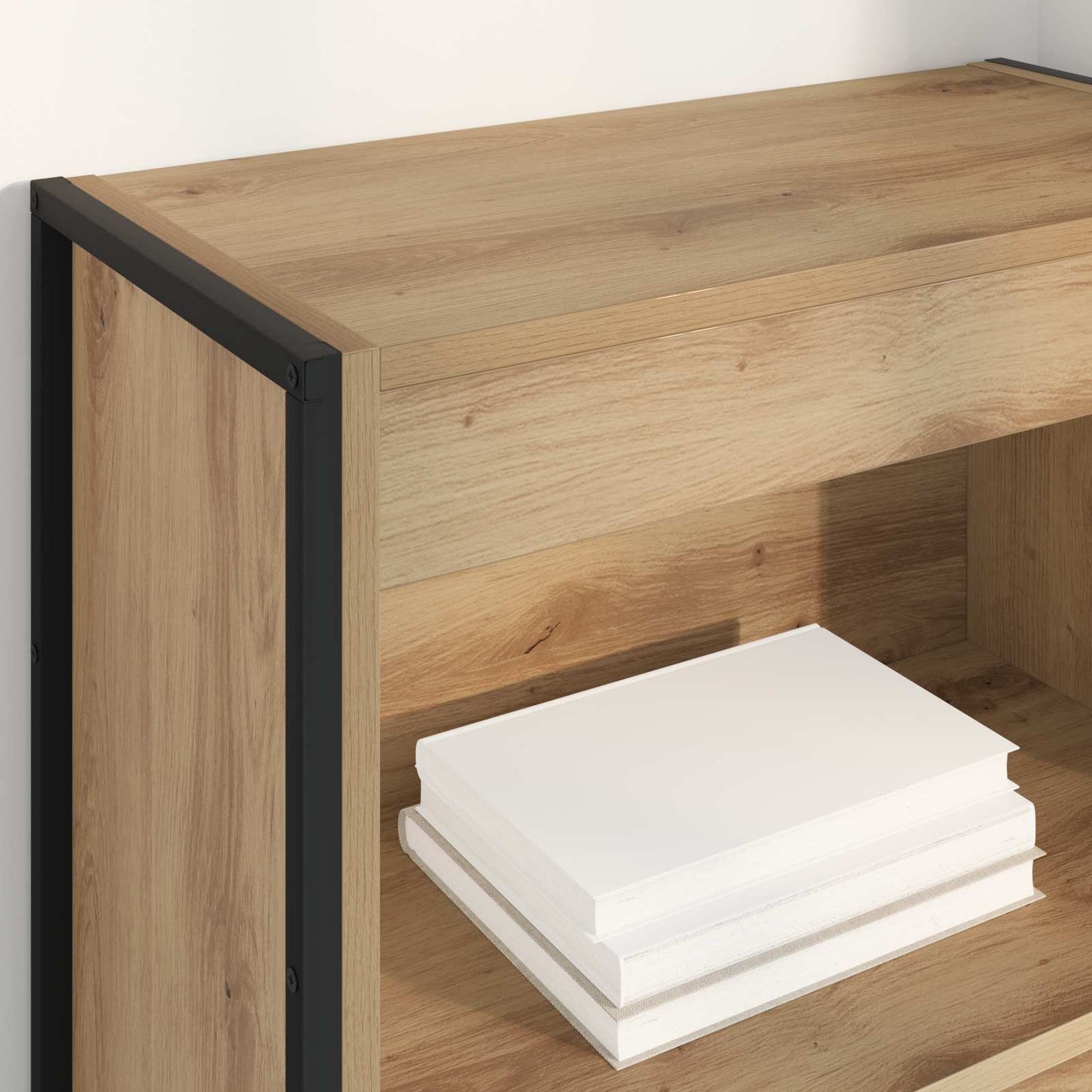 Book Cabinet Artisian Oak 60 x 30 x 155 cm Engineered Wood