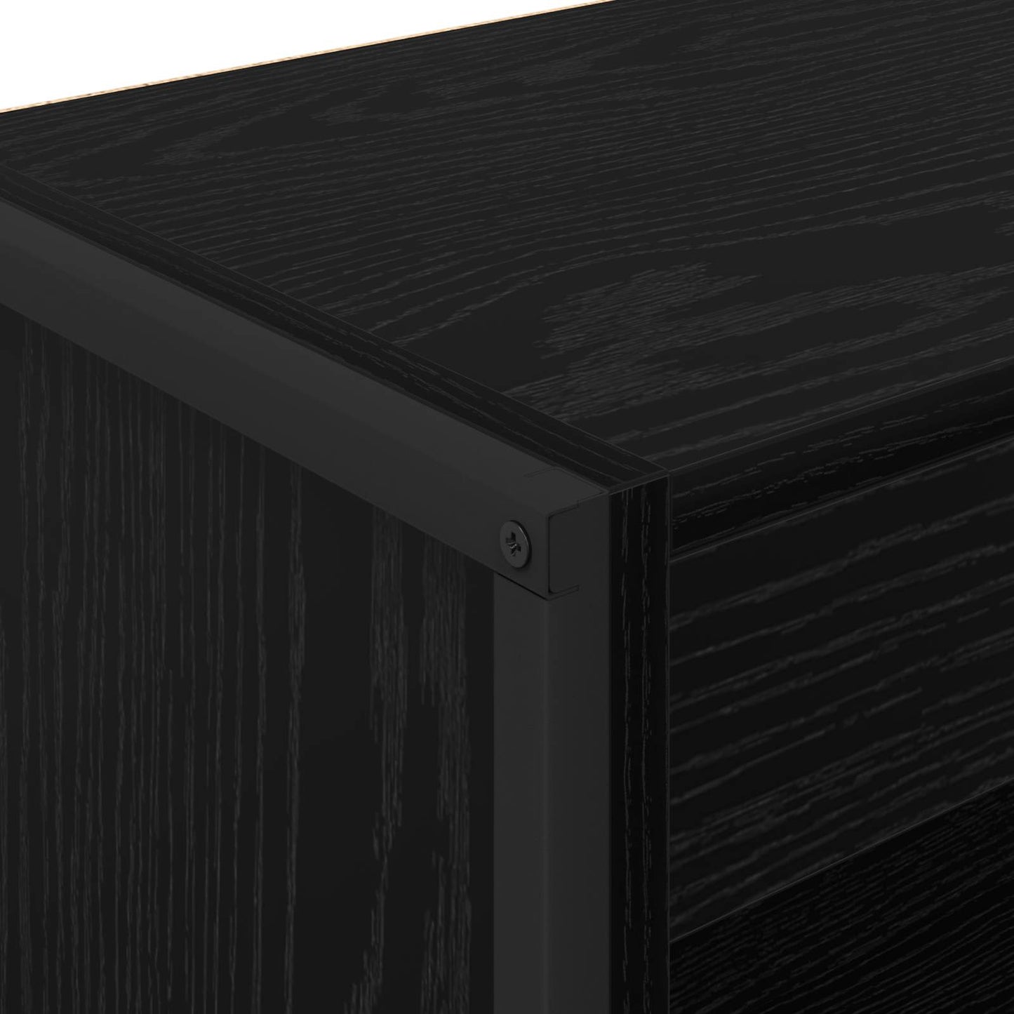 Book Cabinet Black Oak 80 x 30 x 86.5 cm Engineered Wood