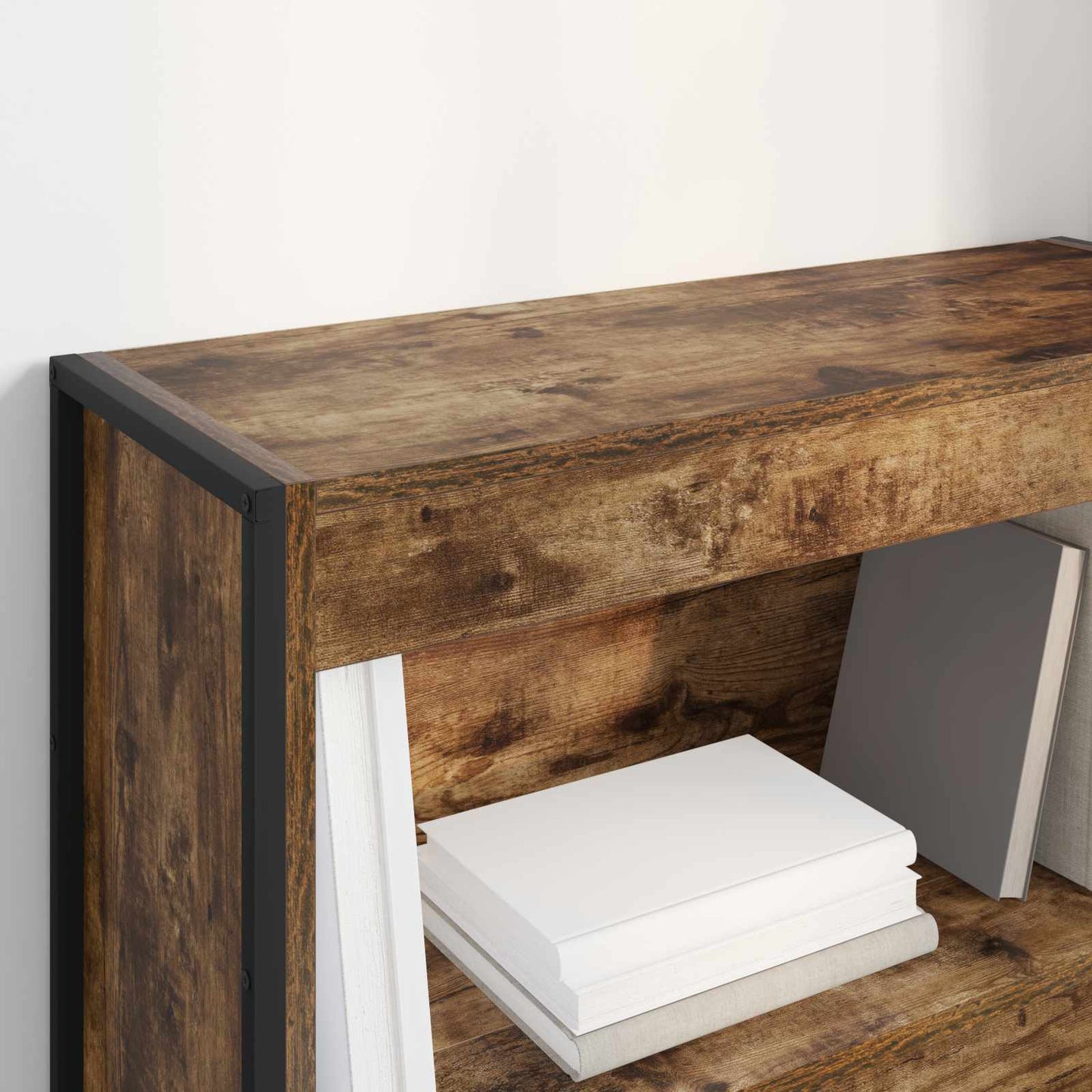 Book Cabinet Smoke Oak 80 x 30 x 86.5 cm Engineered Wood