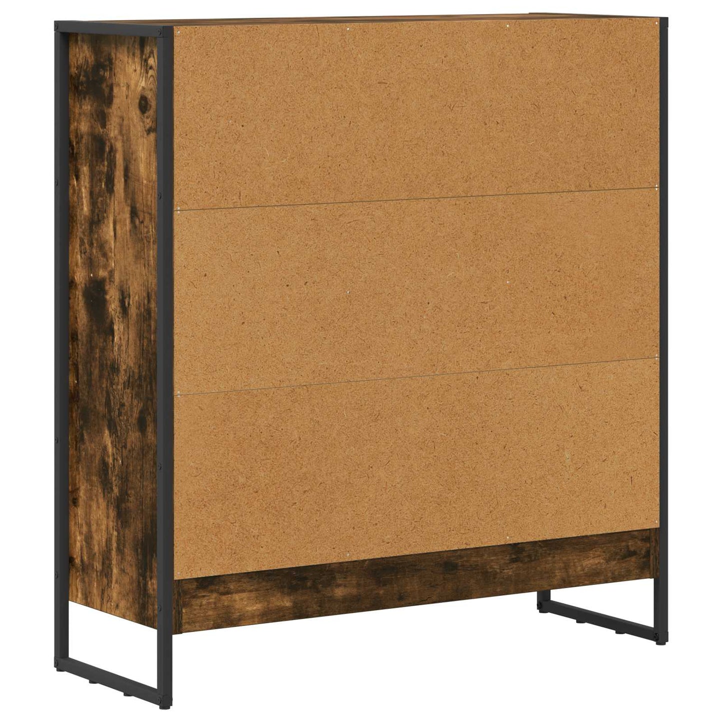 Book Cabinet Smoke Oak 80 x 30 x 86.5 cm Engineered Wood