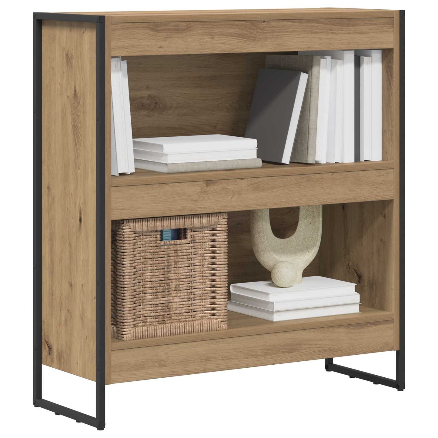Book Cabinet Artisian Oak 80 x 30 x 86.5 cm Engineered Wood