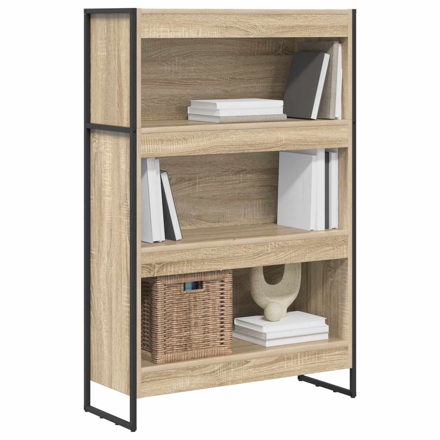 Book Cabinet Sonoma 80 x 30 x 121 cm Engineered Wood