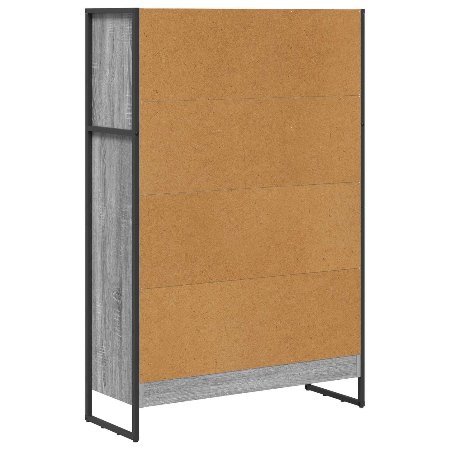 Book Cabinet Grey Sonoma 80 x 30 x 121 cm Engineered Wood