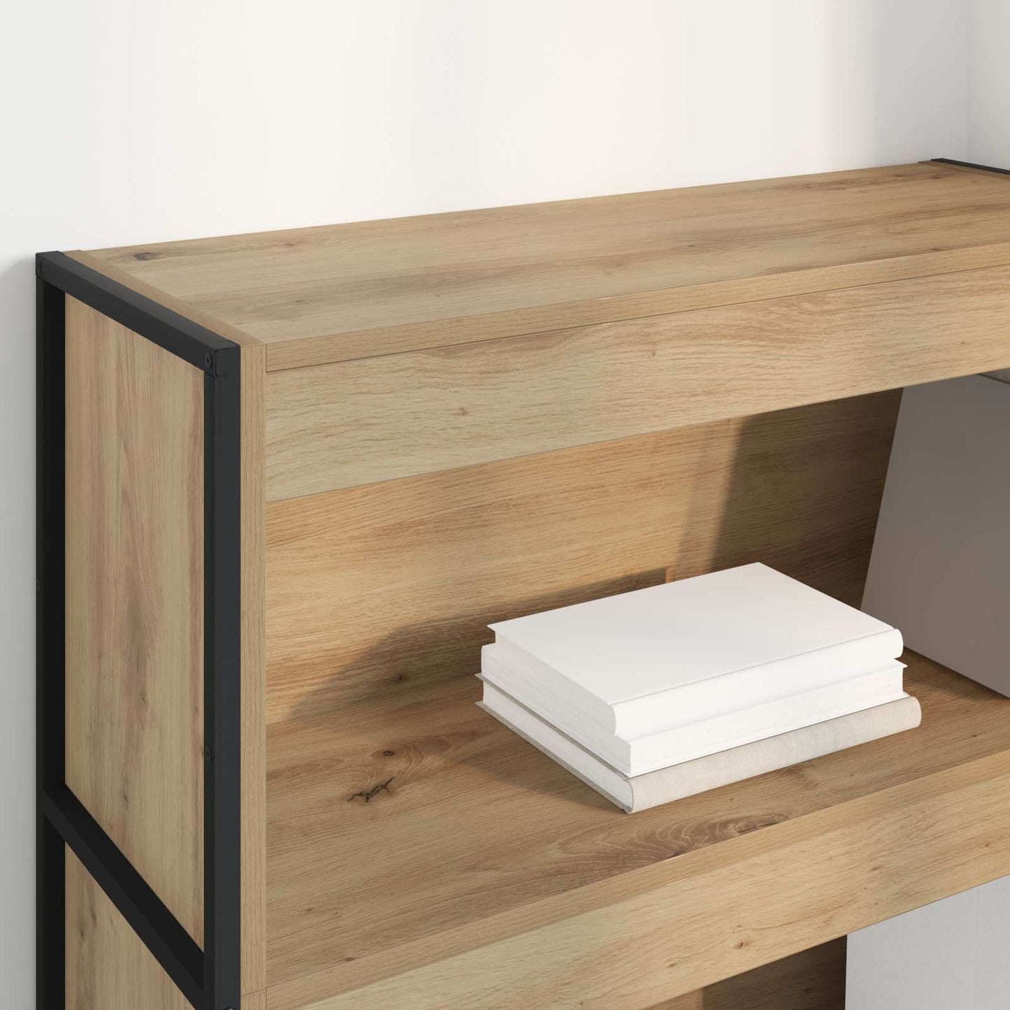 Book Cabinet Artisian Oak 80 x 30 x 121 cm Engineered Wood