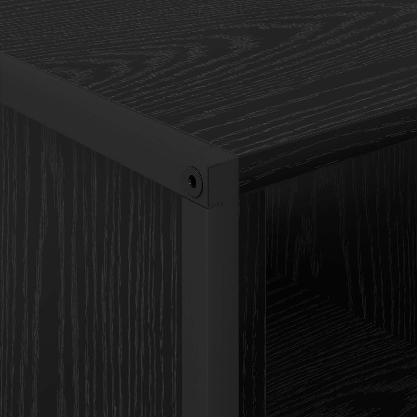 Coffee Table Black Oak 80 x 50 x 40 cm Engineered Wood