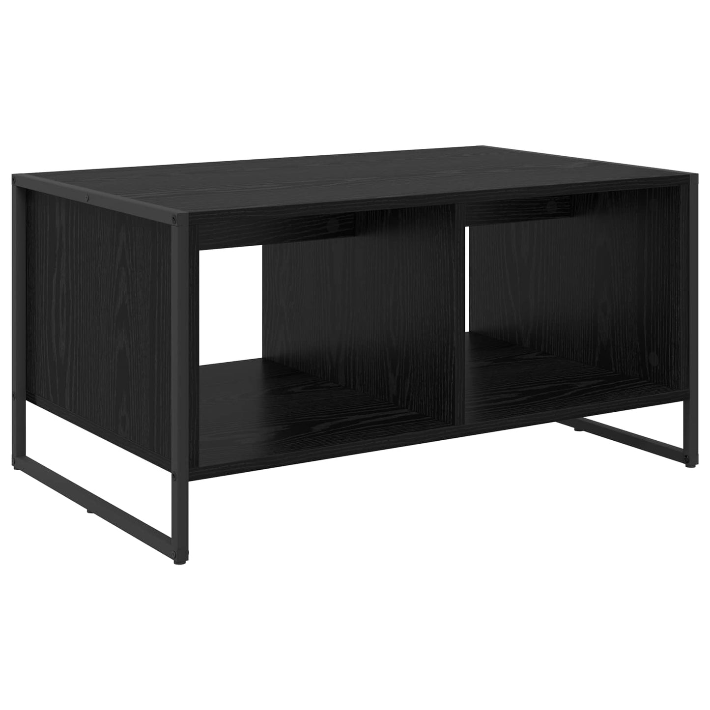 Coffee Table Black Oak 80 x 50 x 40 cm Engineered Wood