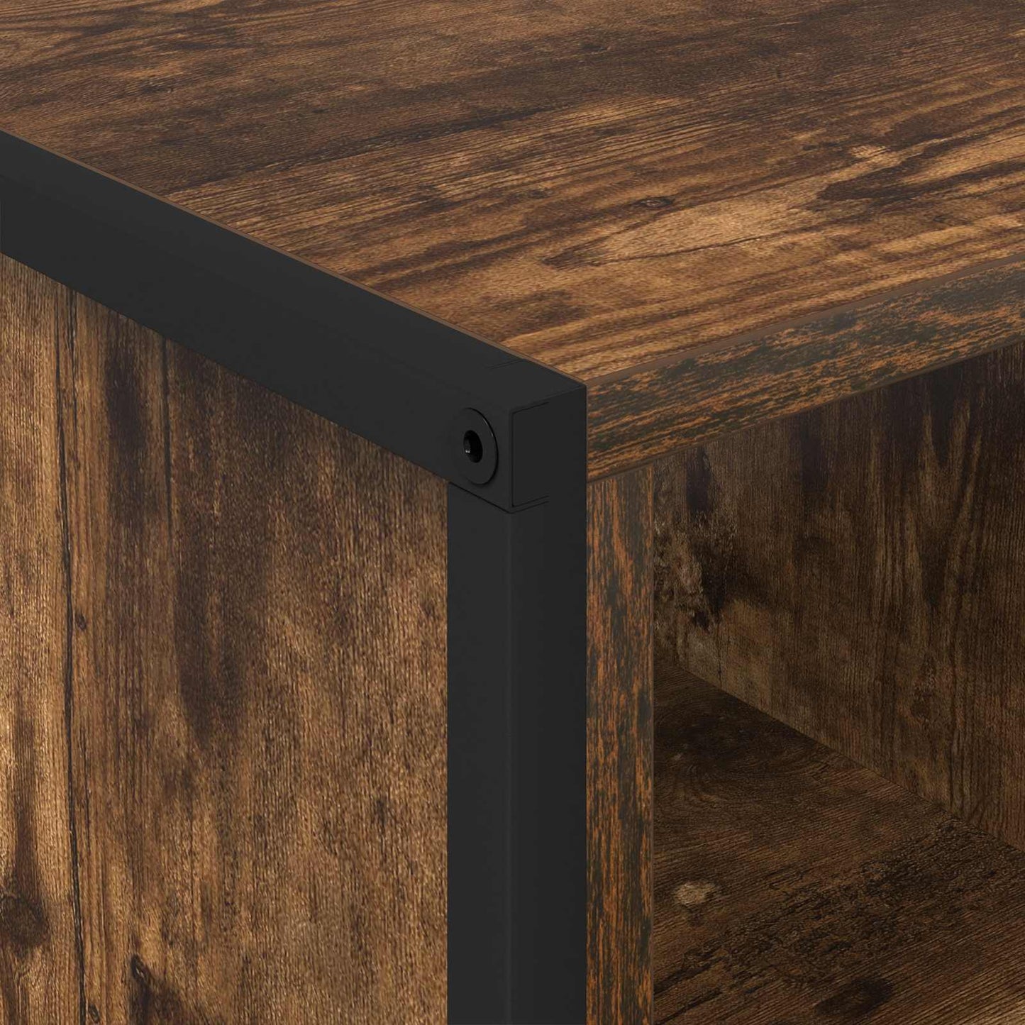 Coffee Table Smoke Oak 80 x 50 x 40 cm Engineered Wood