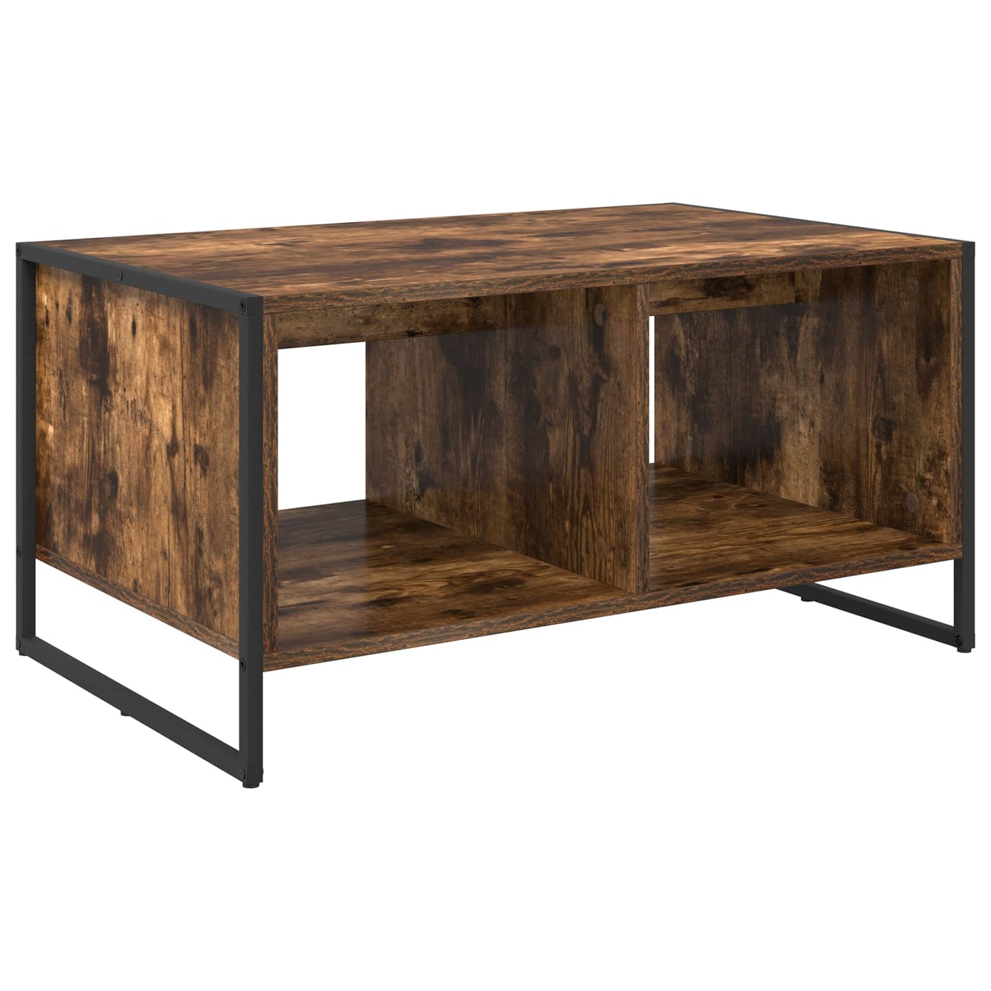 Coffee Table Smoke Oak 80 x 50 x 40 cm Engineered Wood