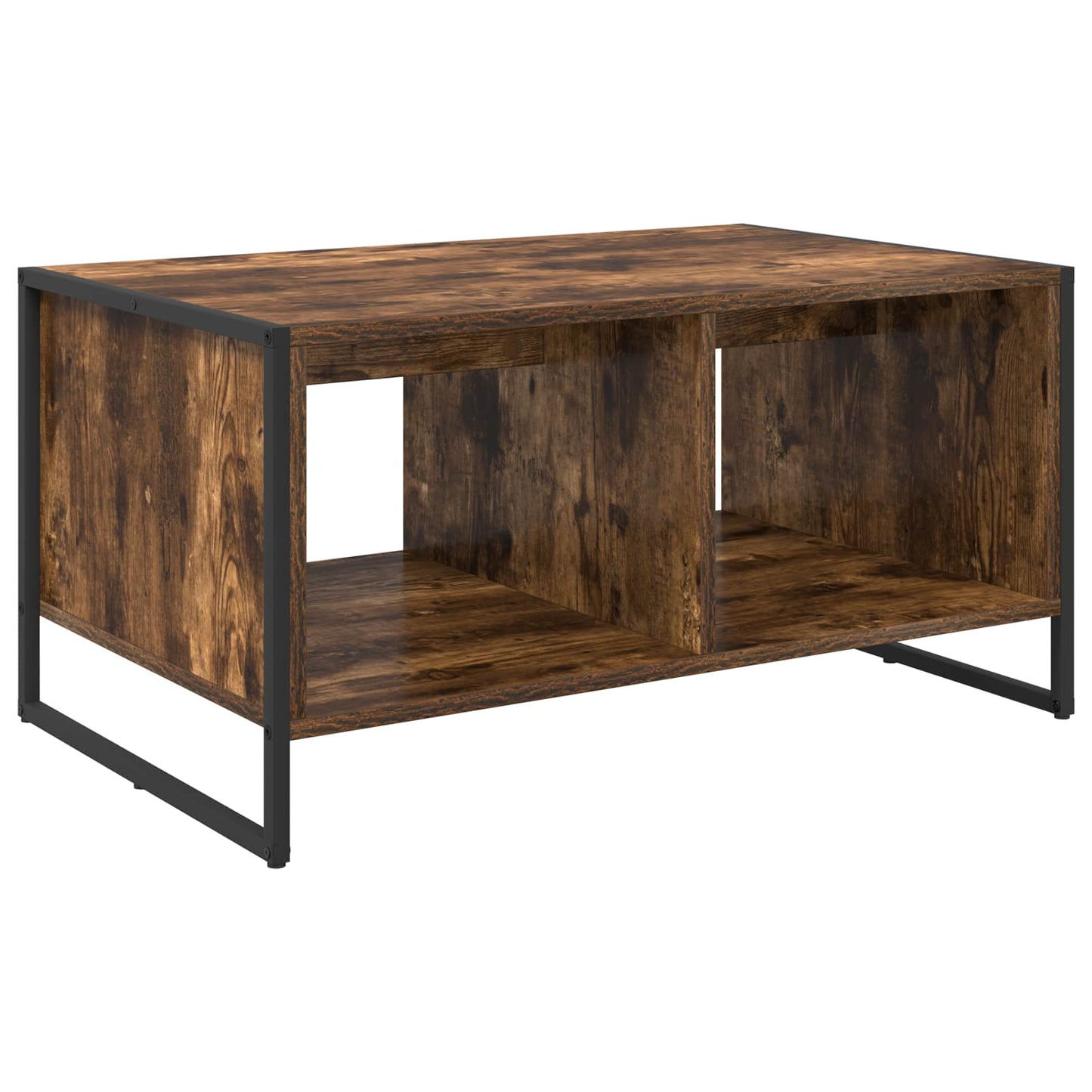 Coffee Table Smoke Oak 80 x 50 x 40 cm Engineered Wood