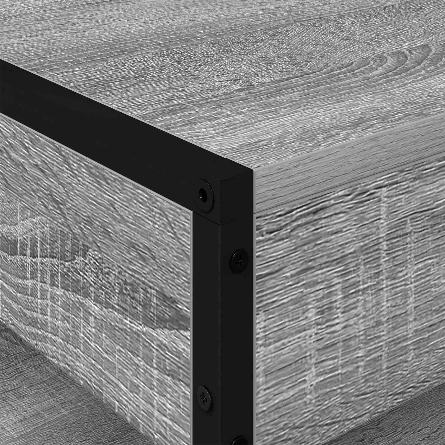 Coffee Table Grey Sonoma 80 x 50 x 40 cm Engineered Wood