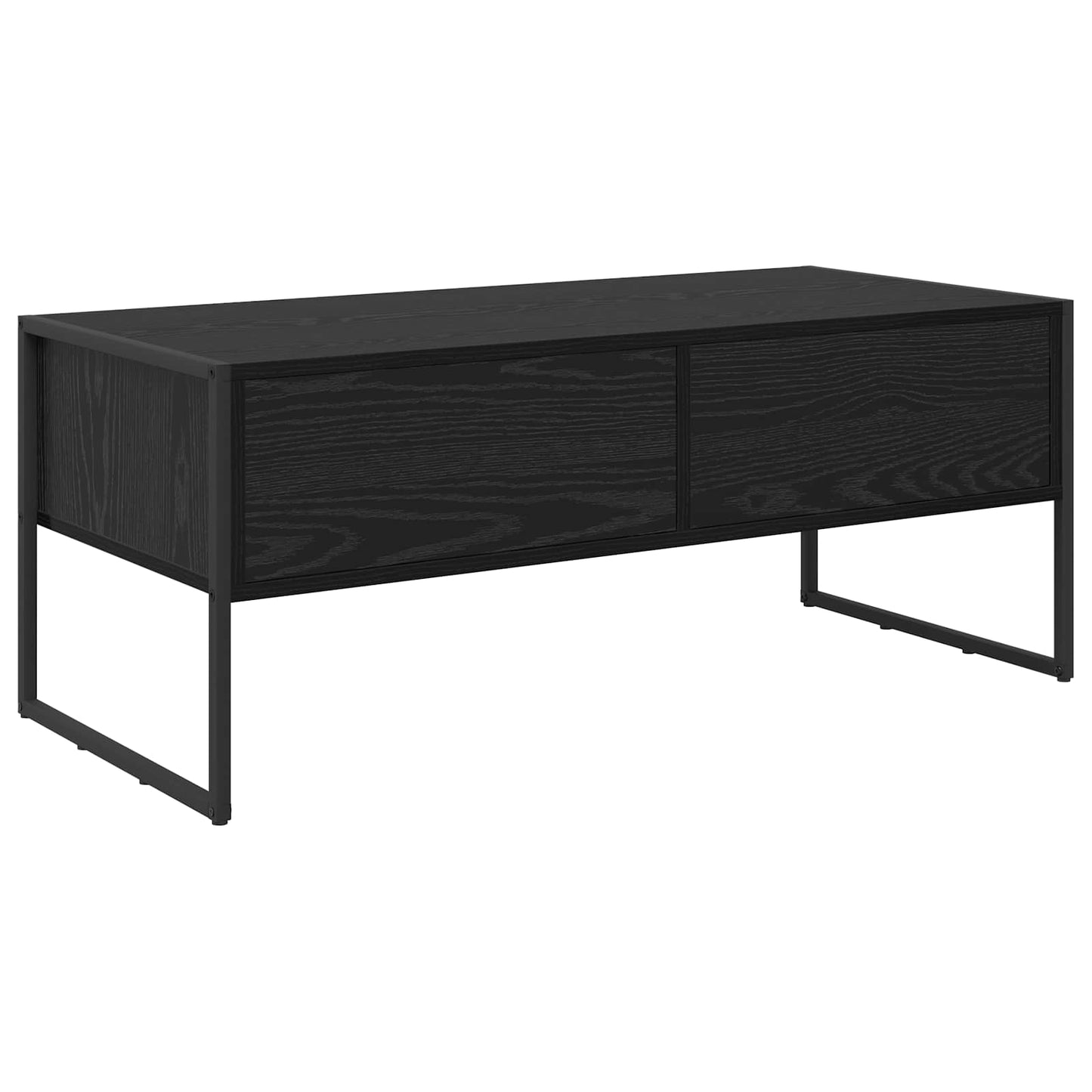 Coffee Table Black Oak 100 x 46 x 40 cm Engineered Wood