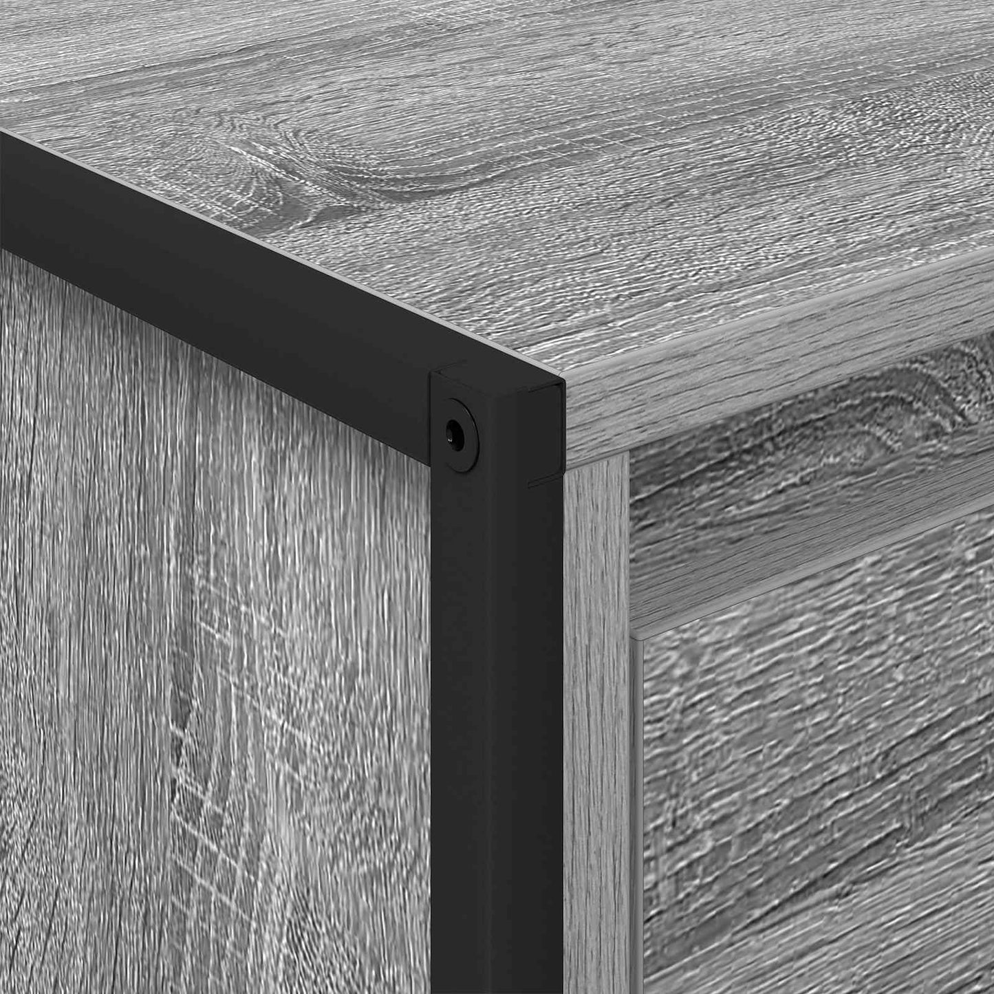 Coffee Table Grey Sonoma 100 x 46 x 40 cm Engineered Wood