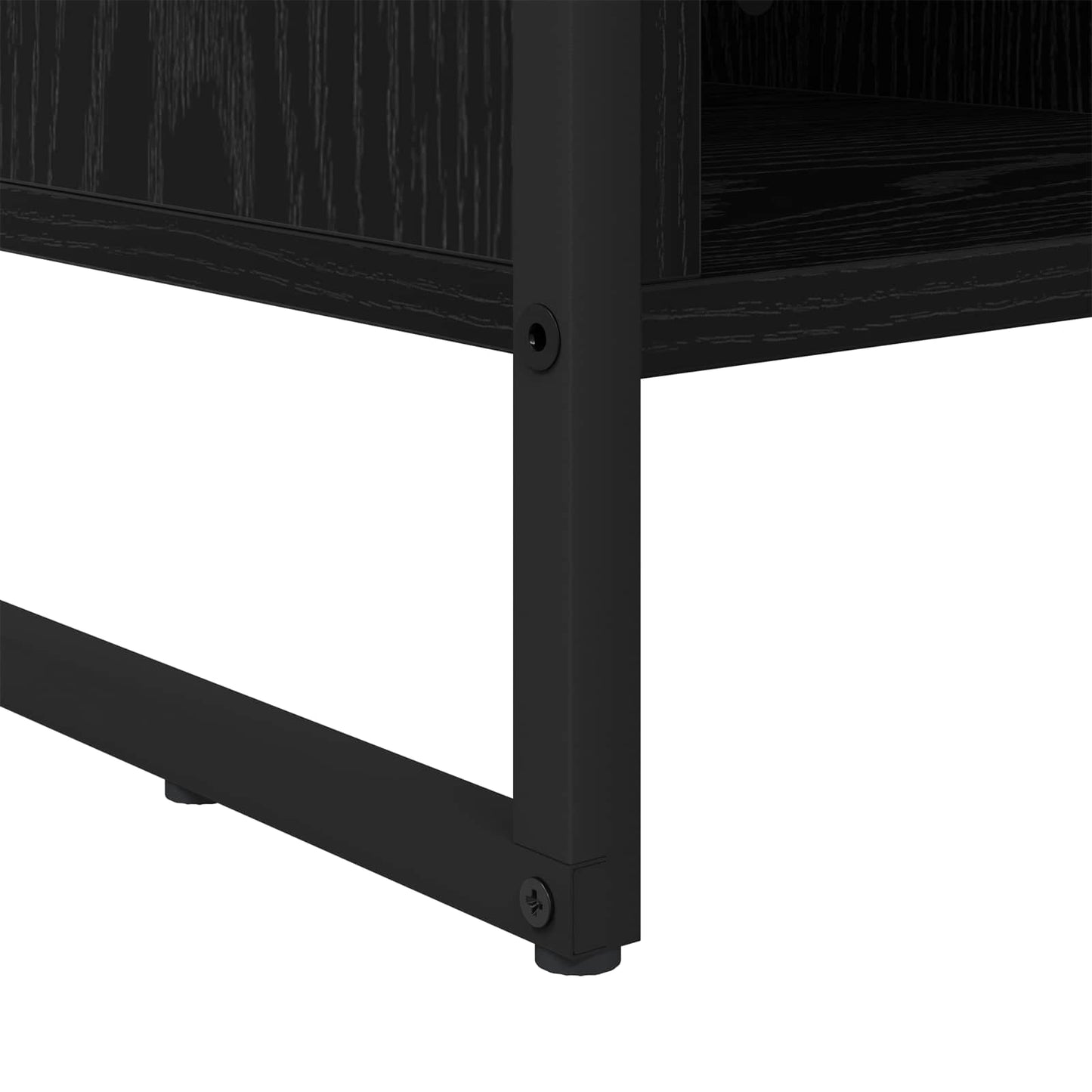Shoe Cabinet Black Oak 60 x 35 x 44 cm Engineered Wood
