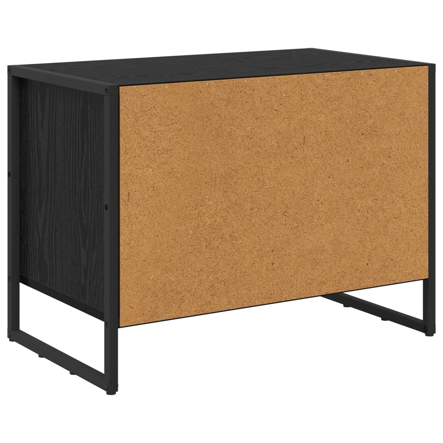 Shoe Cabinet Black Oak 60 x 35 x 44 cm Engineered Wood