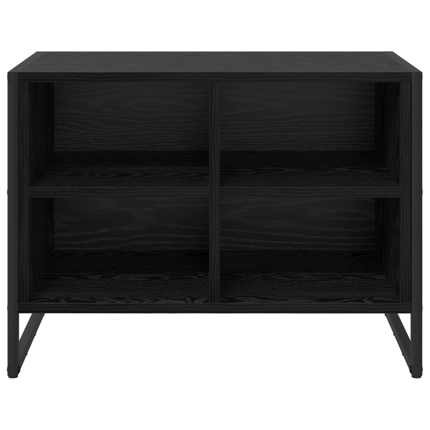 Shoe Cabinet Black Oak 60 x 35 x 44 cm Engineered Wood