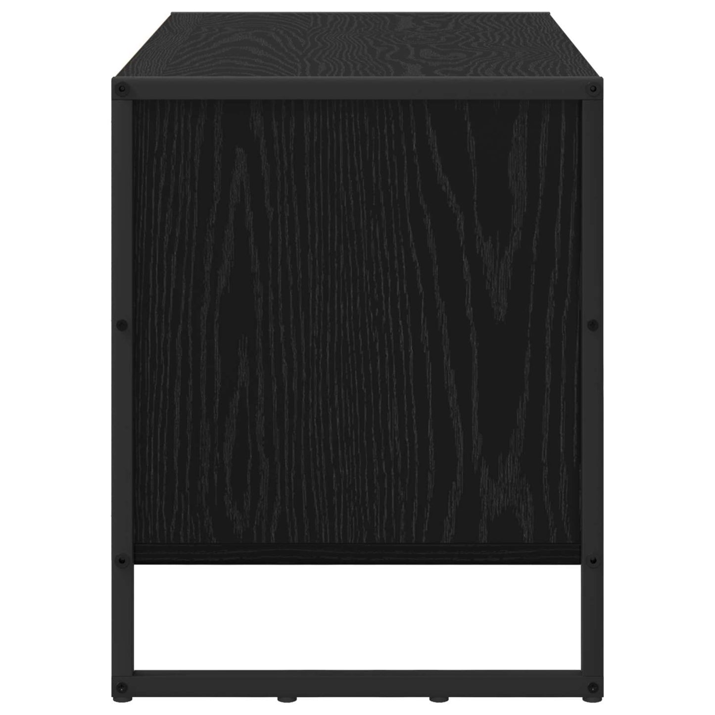 Shoe Cabinet Black Oak 60 x 35 x 44 cm Engineered Wood