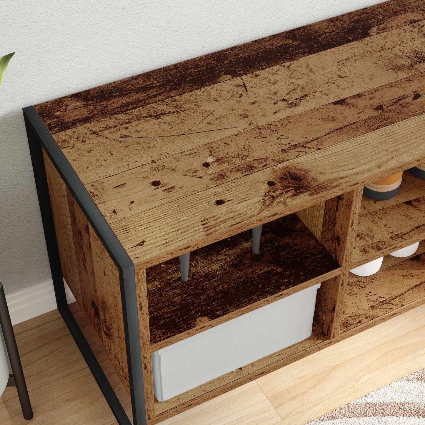 Shoe Cabinet Old Wood 60 x 35 x 44 cm Engineered Wood