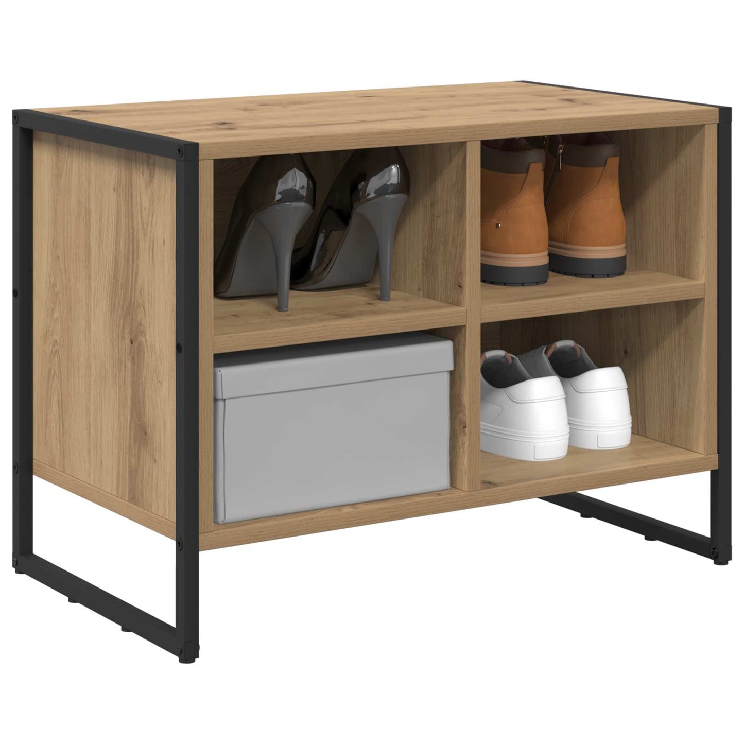 Shoe Cabinet Artisian Oak 60 x 35 x 44 cm Engineered Wood