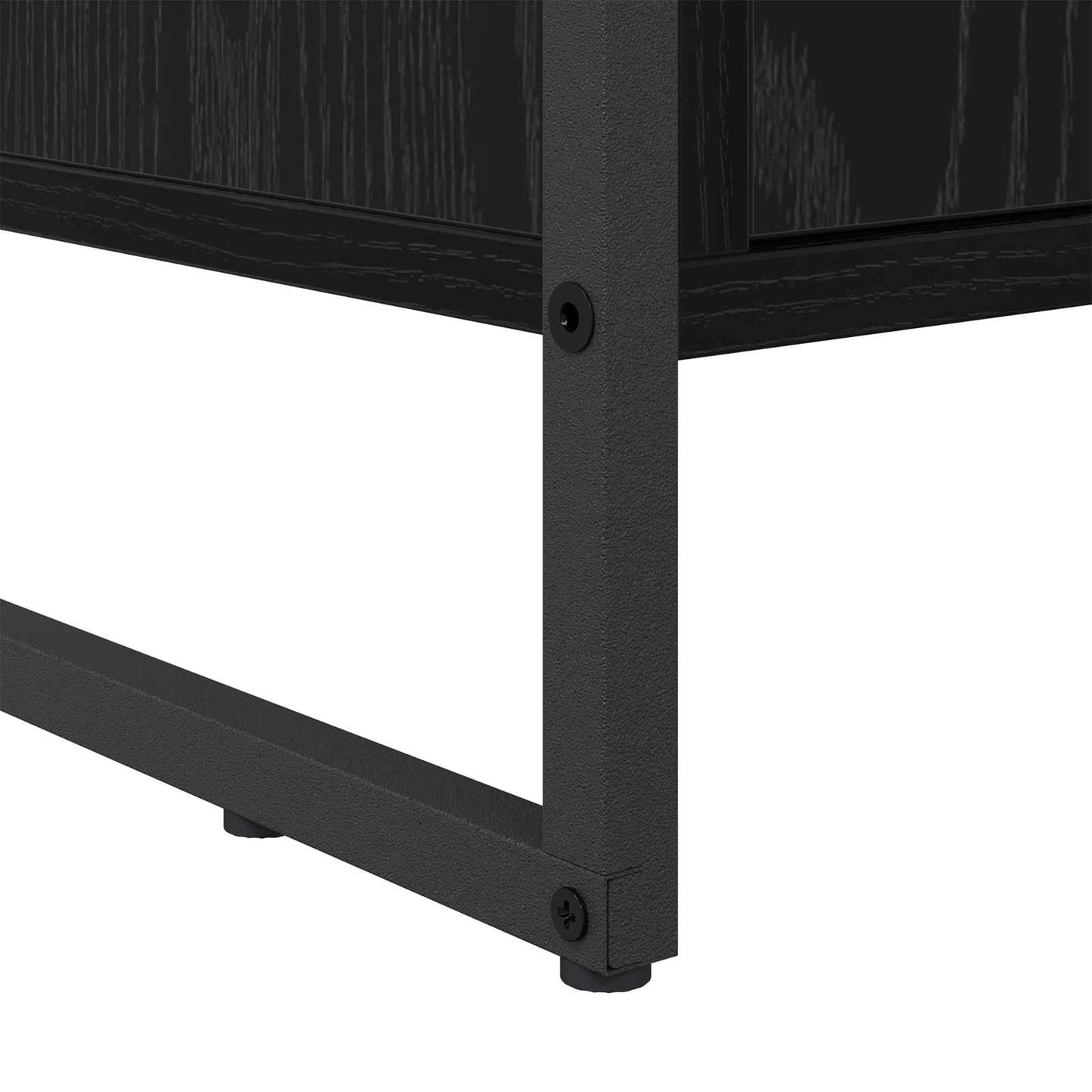 Shoe Cabinet Black Oak 79 x 36 x 100 cm Engineered Wood