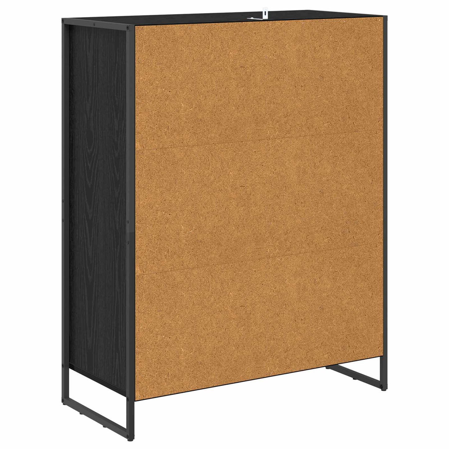 Shoe Cabinet Black Oak 79 x 36 x 100 cm Engineered Wood