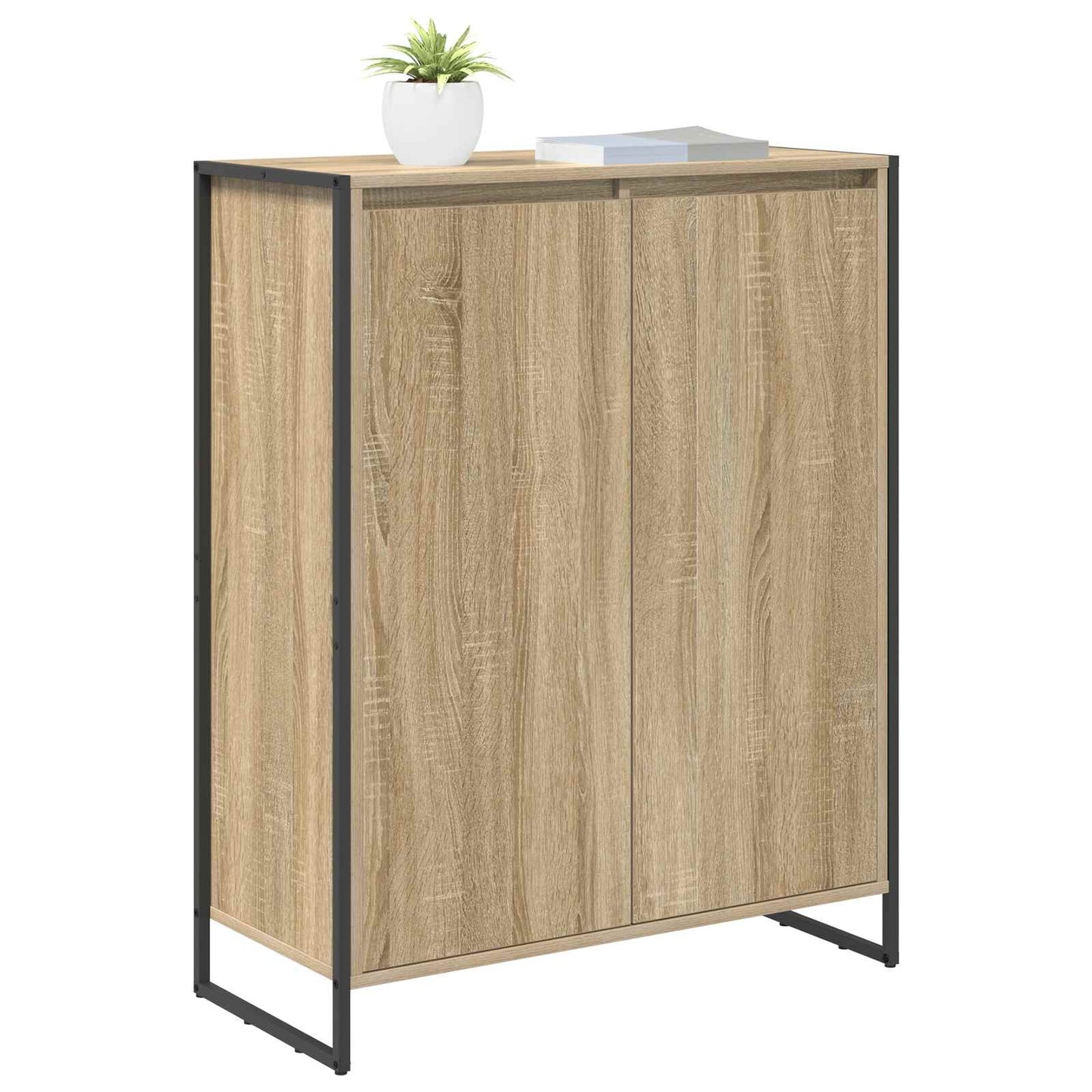 Shoe Cabinet with Door Sonoma 79 x 36 x 100 cm Engineered Wood