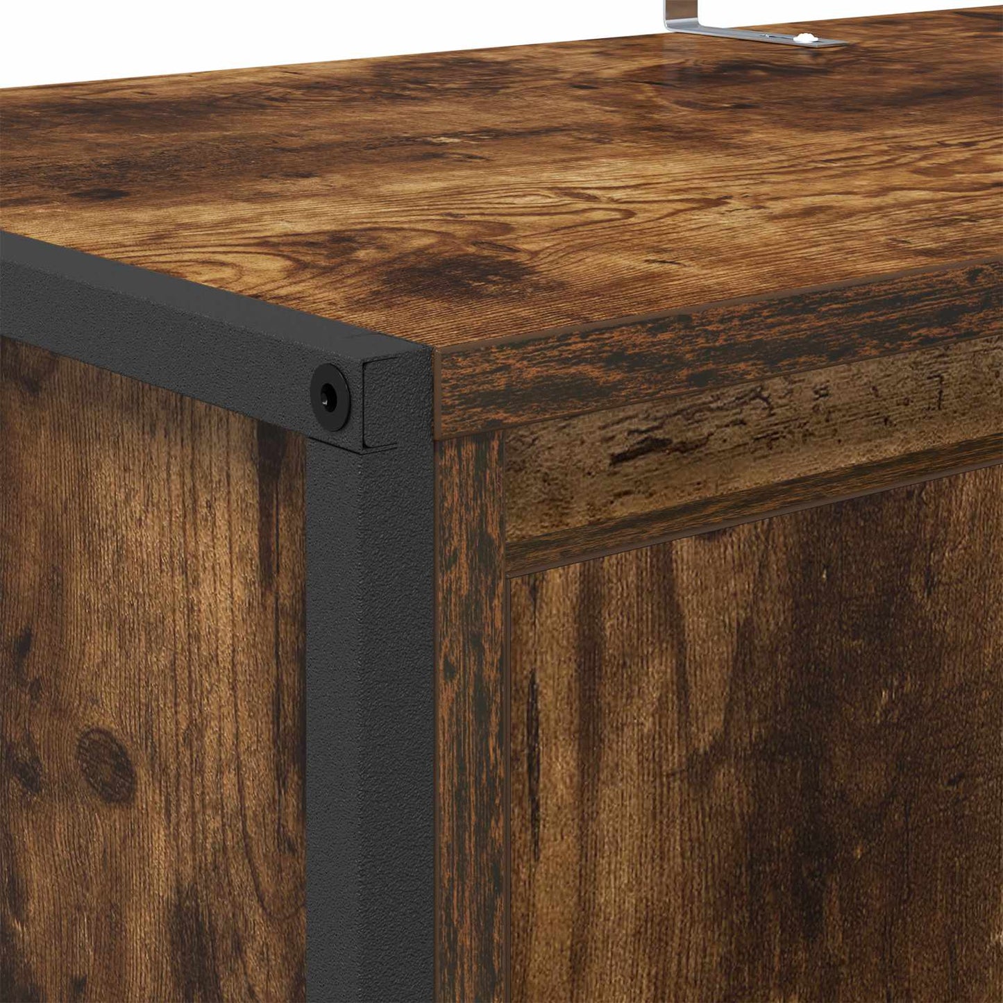 Shoe Cabinet Smoke Oak 79 x 36 x 100 cm Engineered Wood