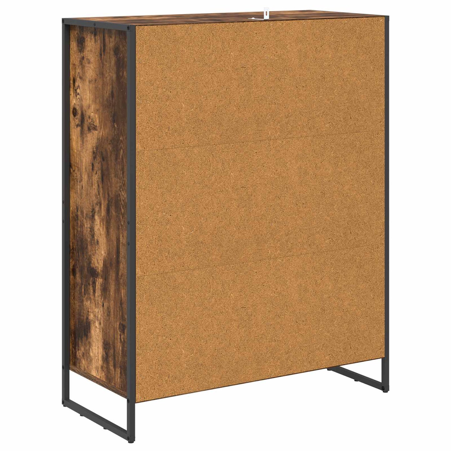 Shoe Cabinet Smoke Oak 79 x 36 x 100 cm Engineered Wood