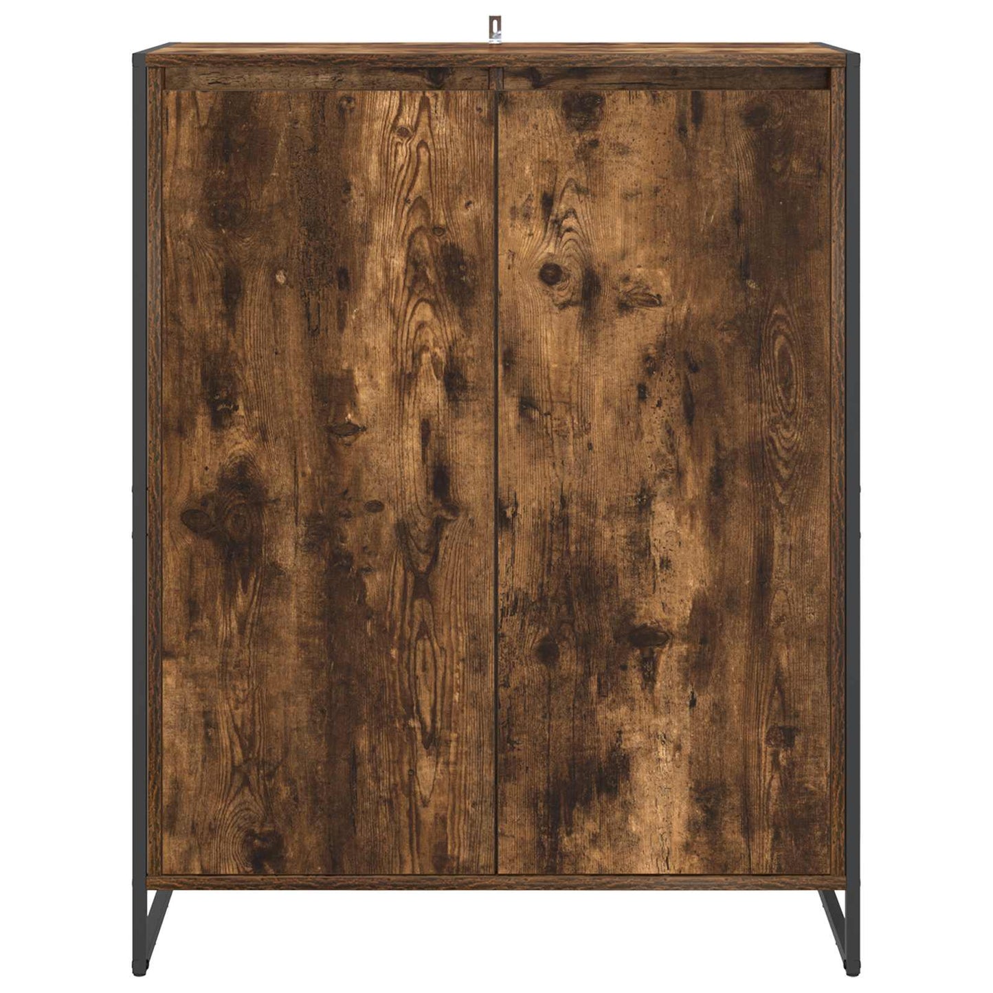 Shoe Cabinet Smoke Oak 79 x 36 x 100 cm Engineered Wood
