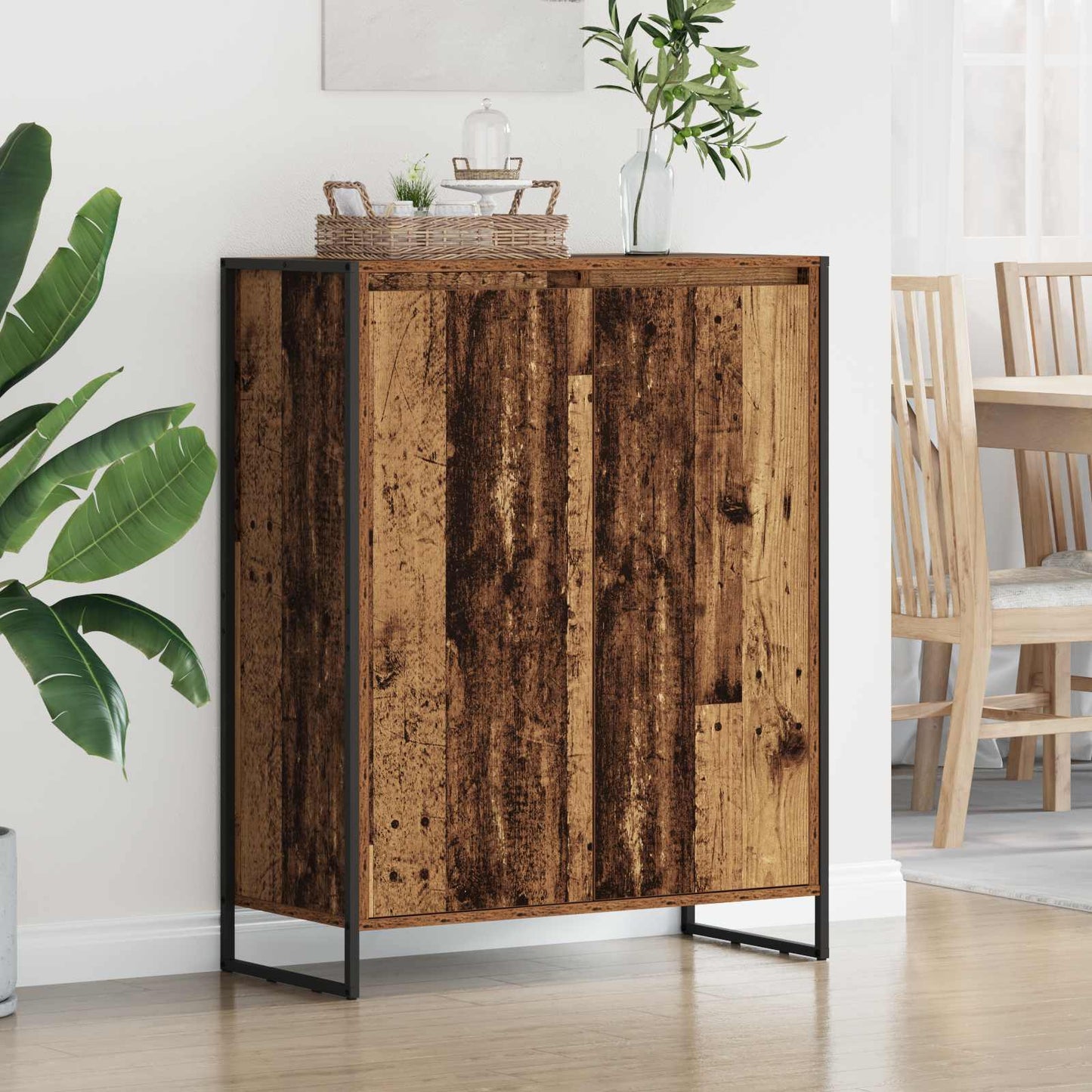 Shoe Cabinet Old Wood 79 x 36 x 100 cm Engineered Wood