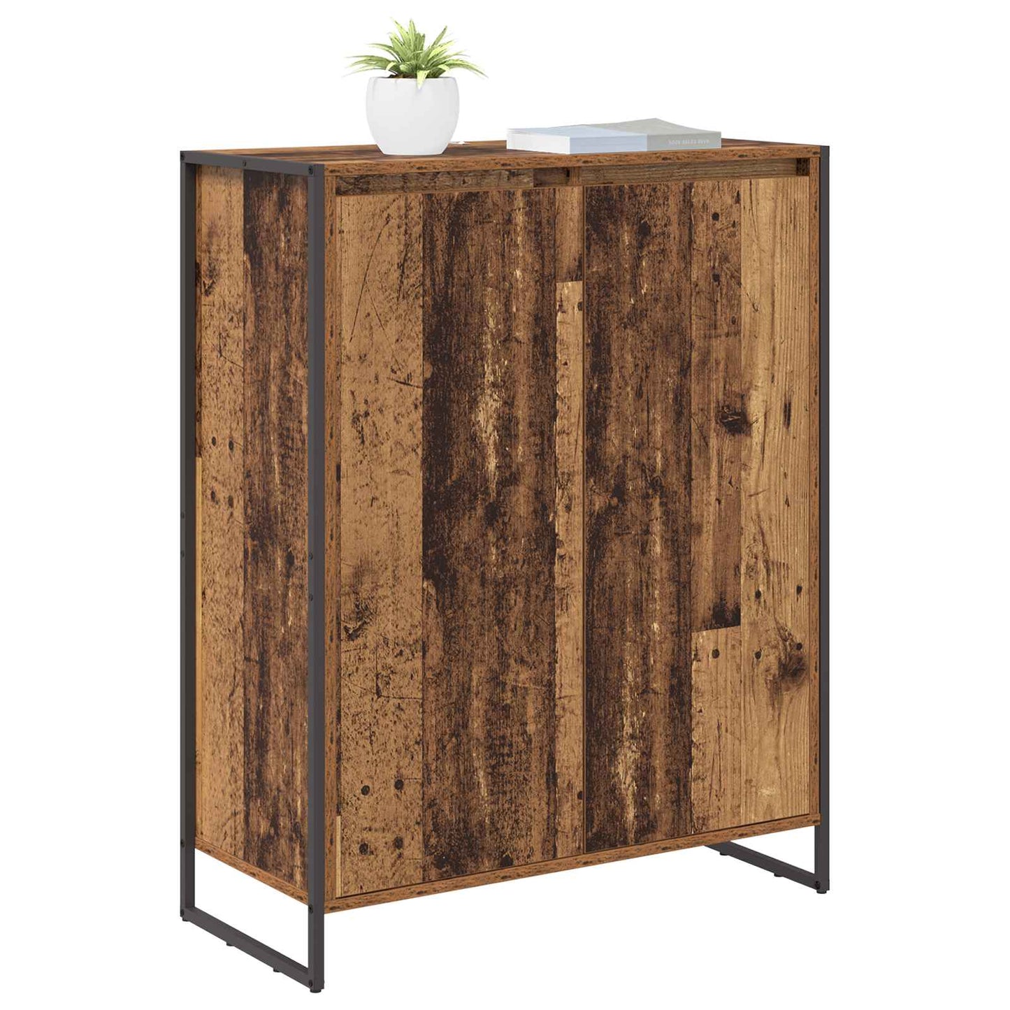 Shoe Cabinet Old Wood 79 x 36 x 100 cm Engineered Wood