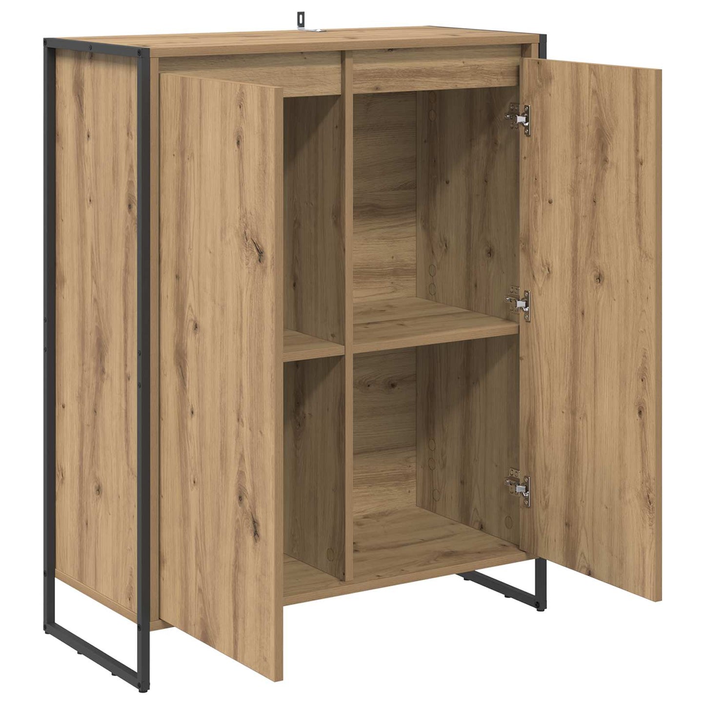 Shoe Cabinet Artisian Oak 79 x 36 x 100 cm Engineered Wood