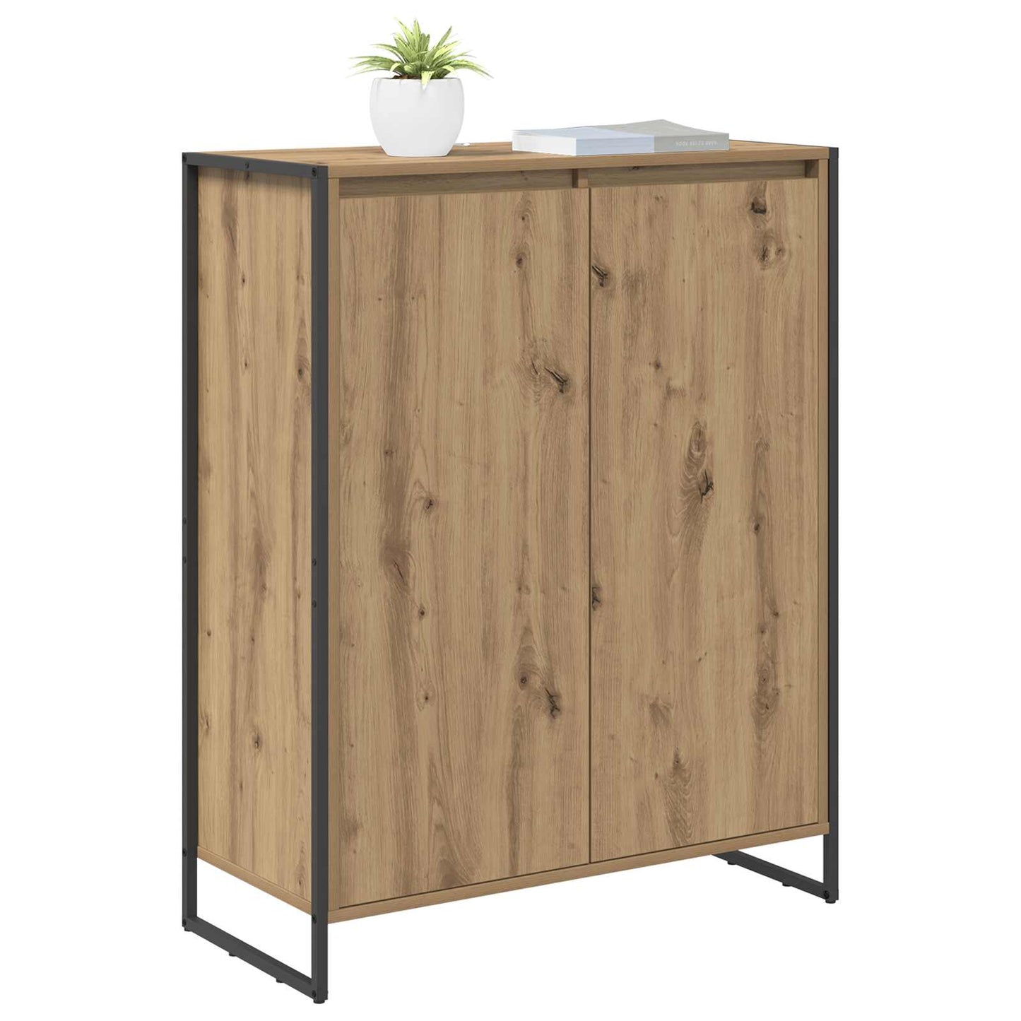 Shoe Cabinet Artisian Oak 79 x 36 x 100 cm Engineered Wood