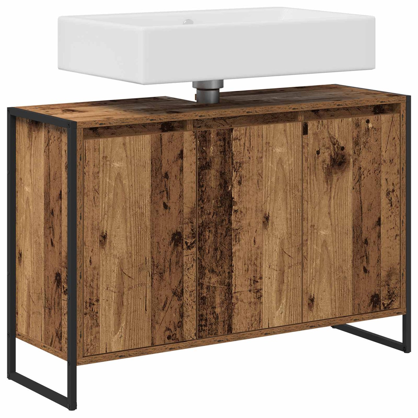 Bathroom Cabinet Old Wood 90 x 30 x 60 cm Engineered Wood