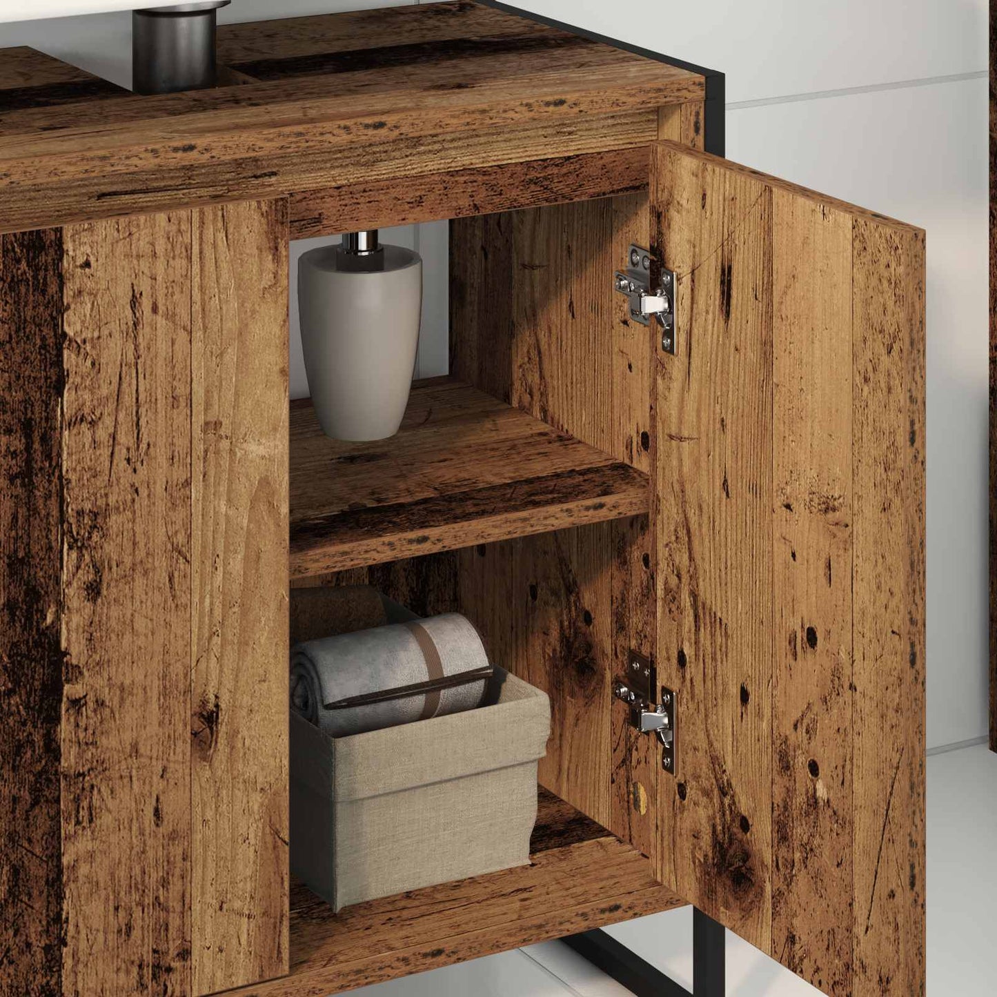 Bathroom Cabinet Old Wood 60 x 30 x 60 cm Engineered Wood