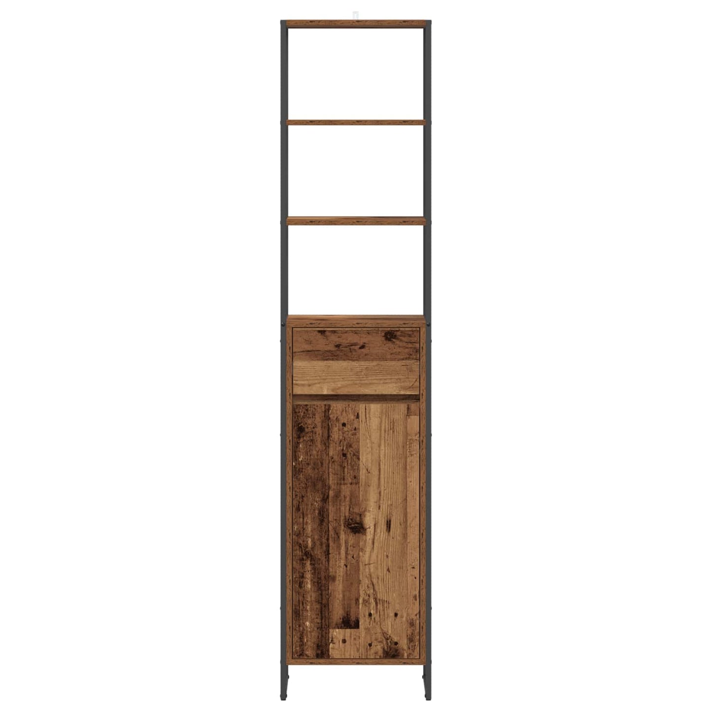 Bathroom Cabinet Old Wood 40 x 30 x 180 cm Engineered Wood