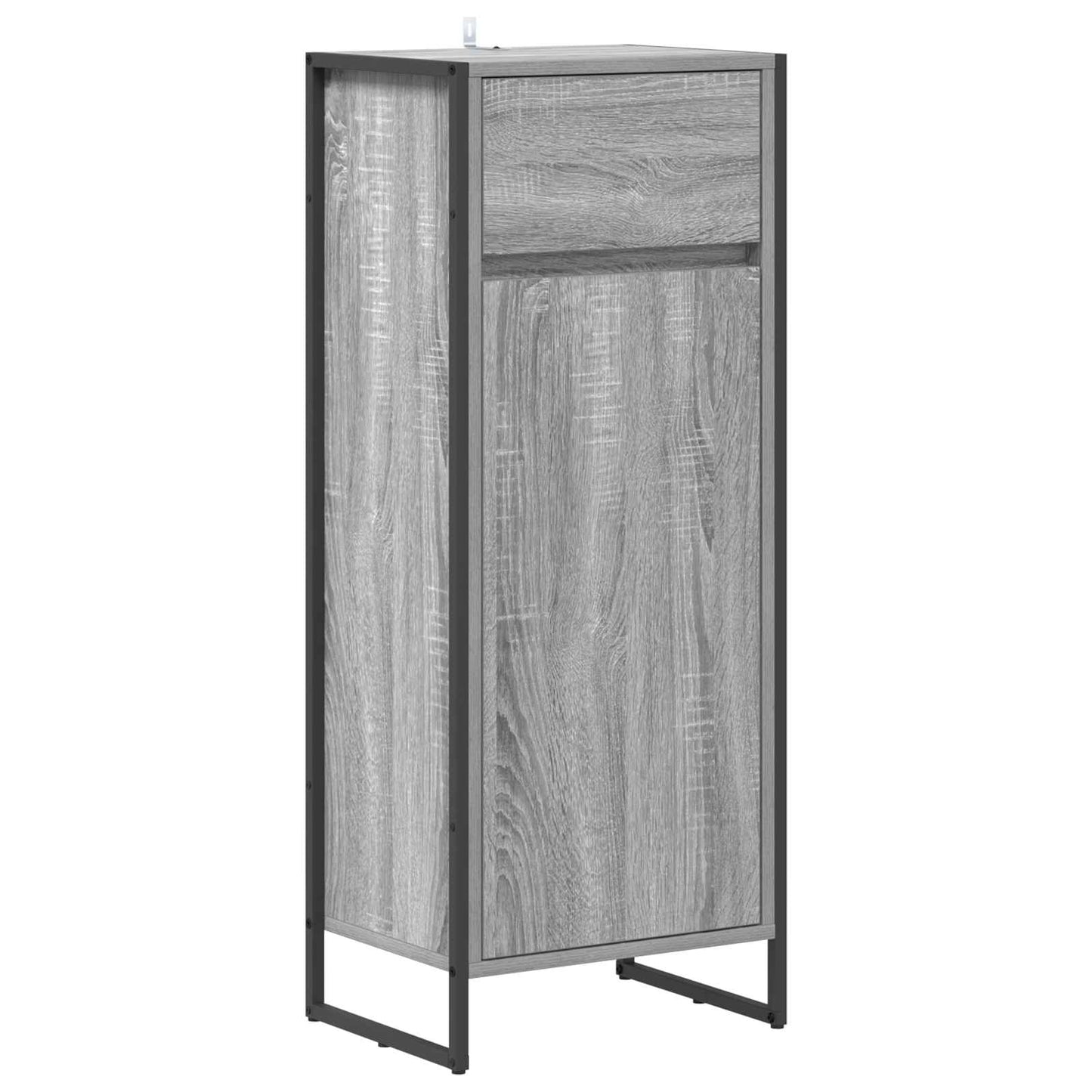 Bathroom Cabinet Grey Sonoma 40 x 30 x 100 cm Engineered Wood