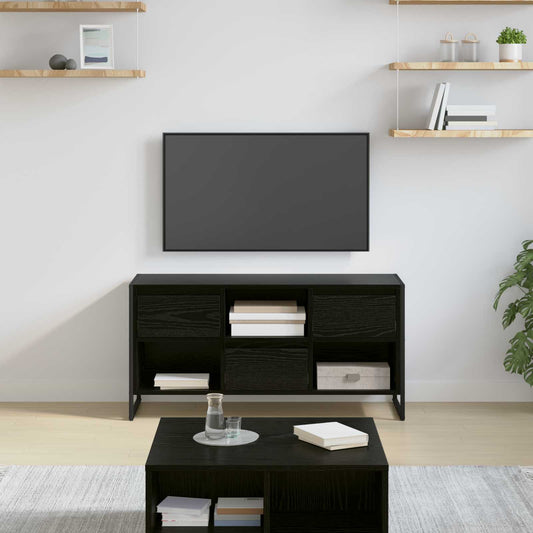 TV Cabinet 100 x 36 x 49.5 cm Black Oak Engineered Wood