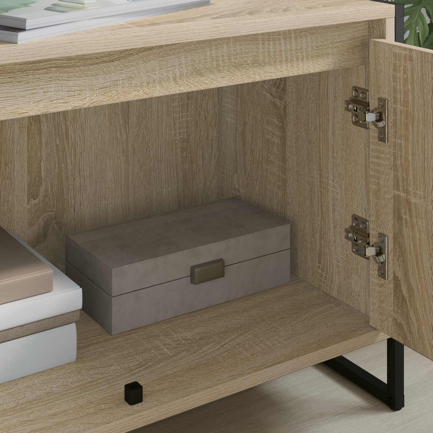 TV Cabinet Sonoma 140 x 36 x 49.5 cm Engineered Wood