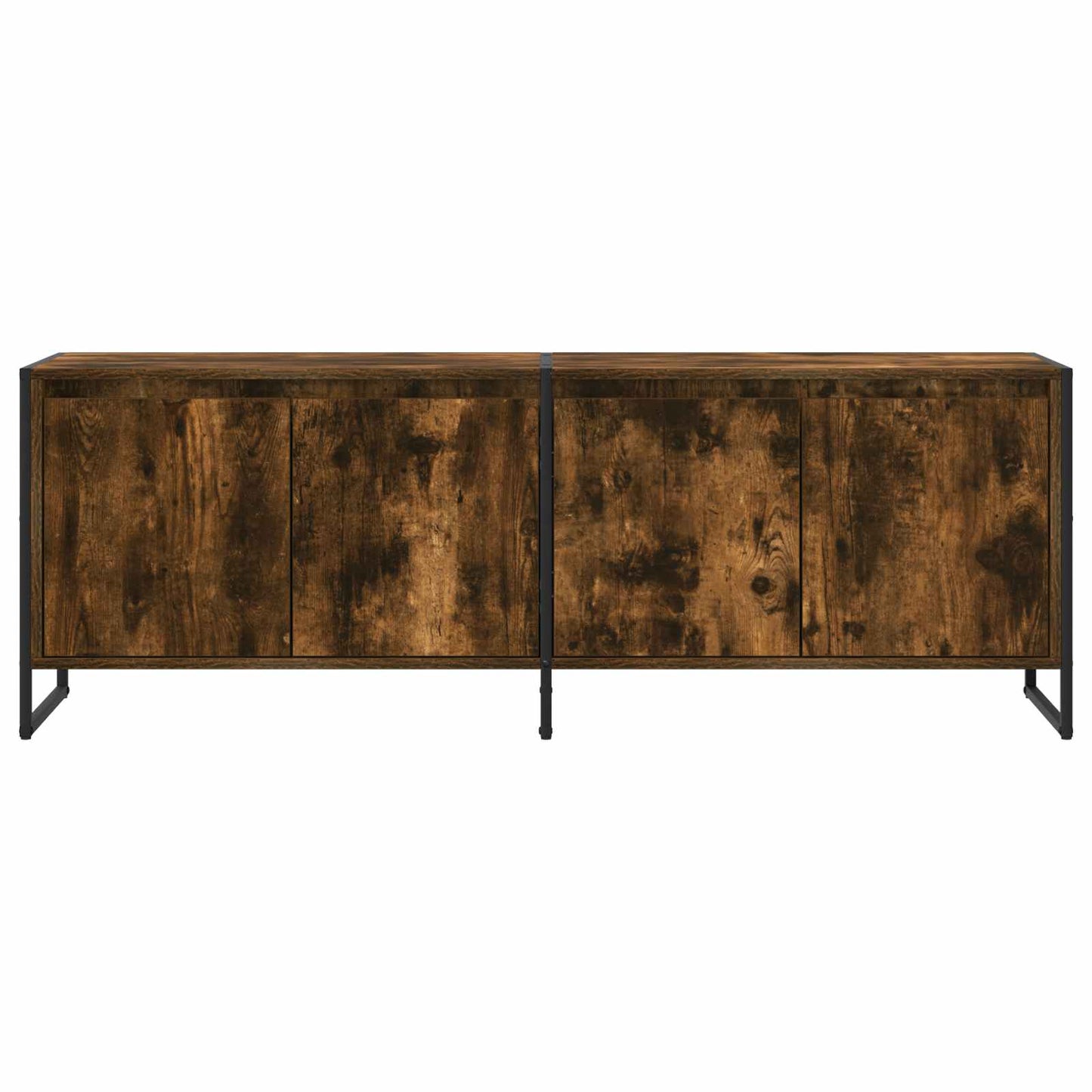 TV Cabinet Smoke Oak 140 x 36 x 49.5 cm Engineered Wood