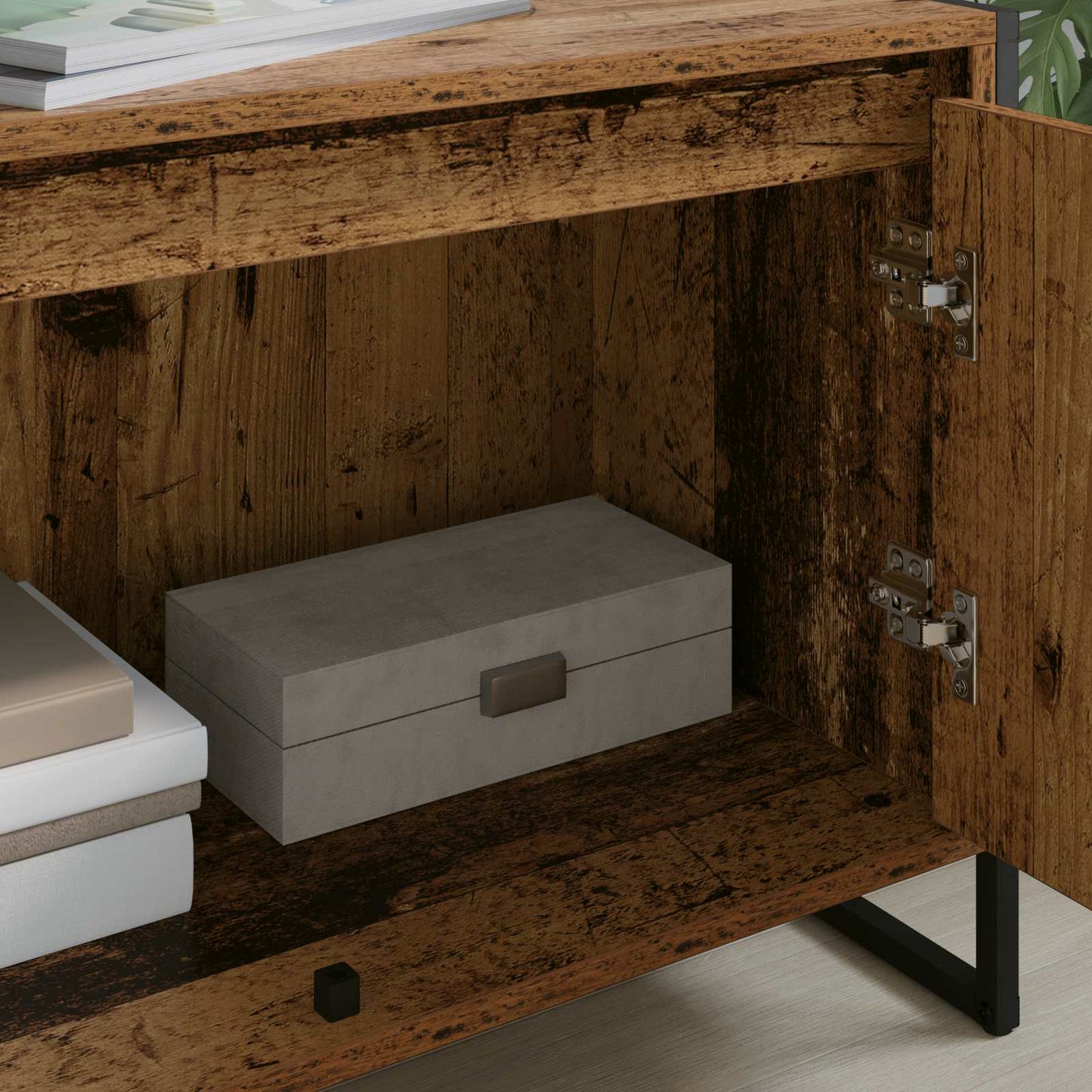 TV Cabinet Old Wood 140 x 36 x 49.5 cm Engineered Wood