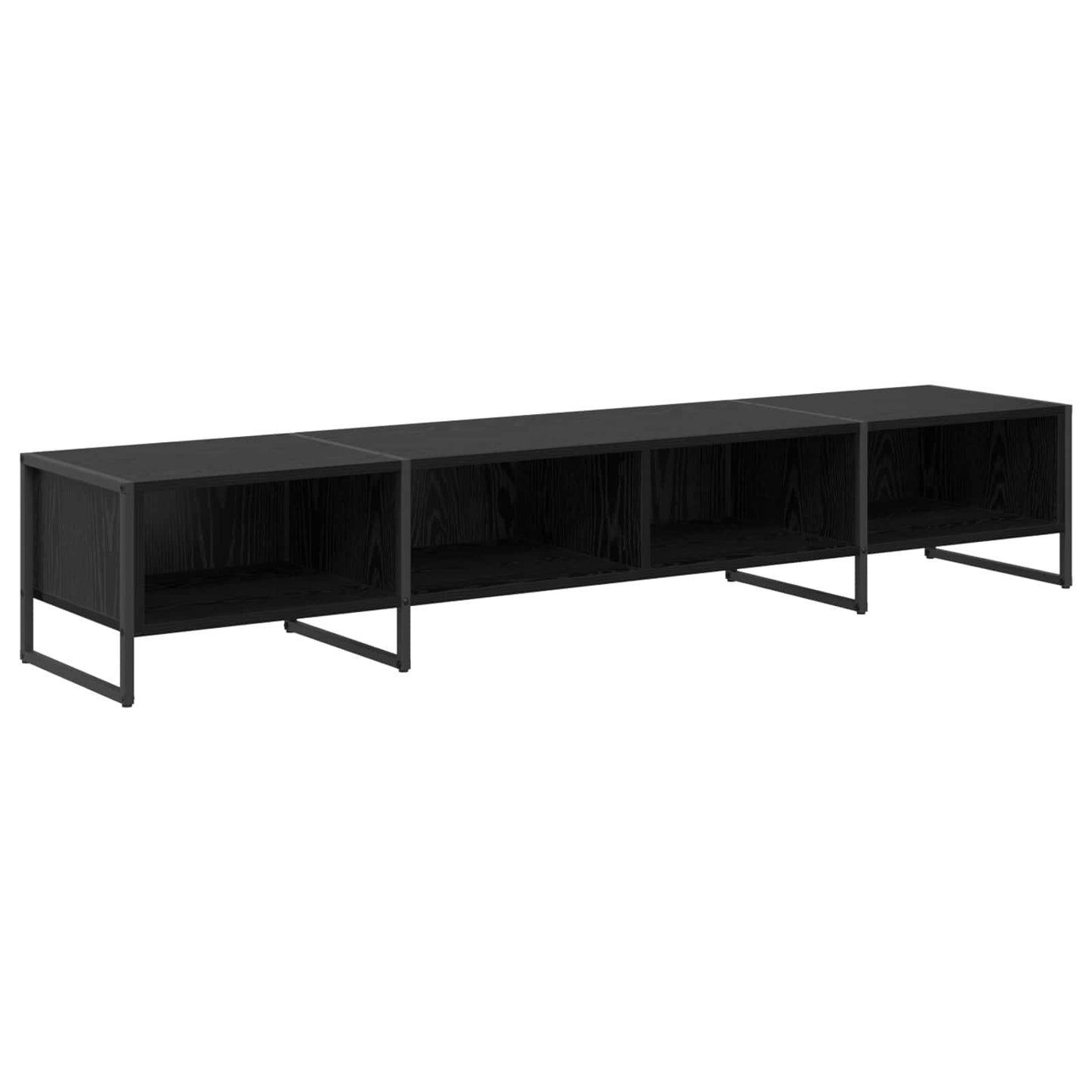 TV Cabinet 170.5 x 36 x 30.5 cm Black Oak Engineered Wood