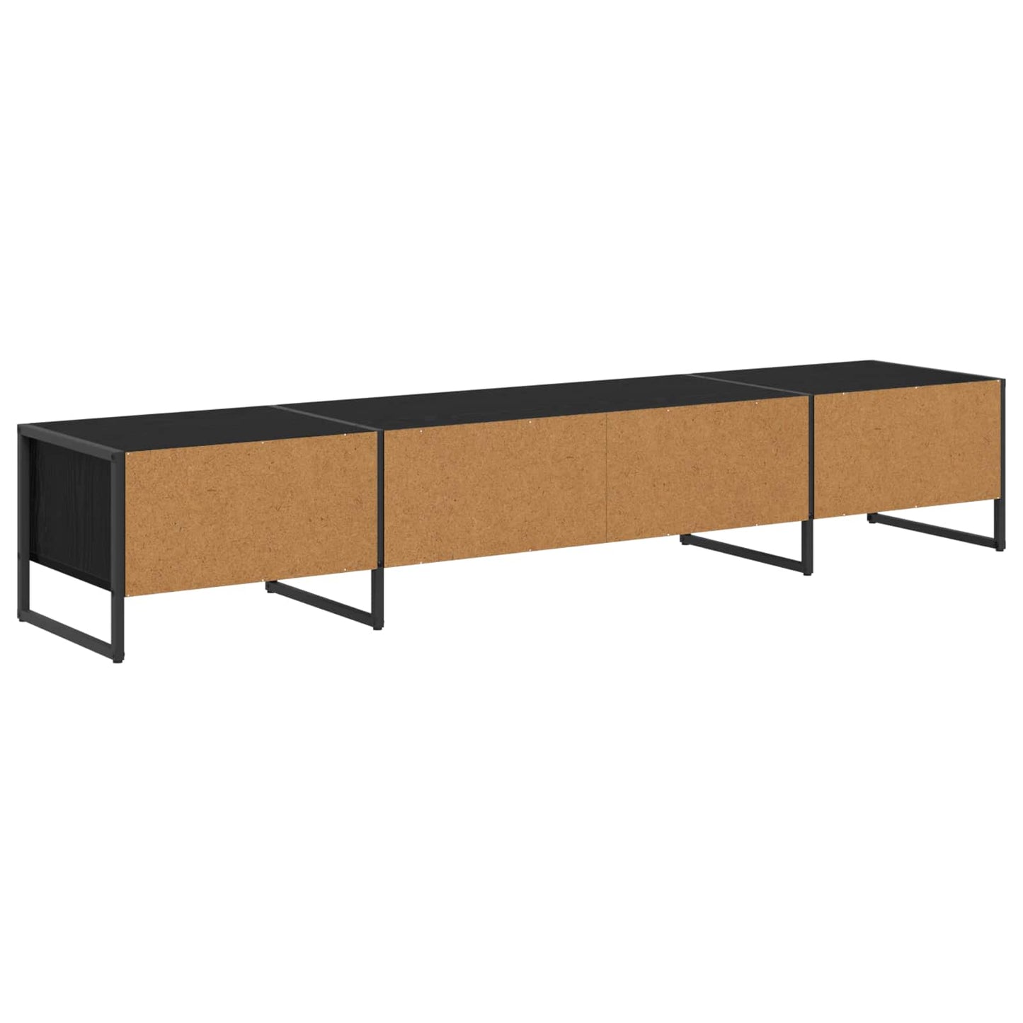 TV Cabinet 170.5 x 36 x 30.5 cm Black Oak Engineered Wood